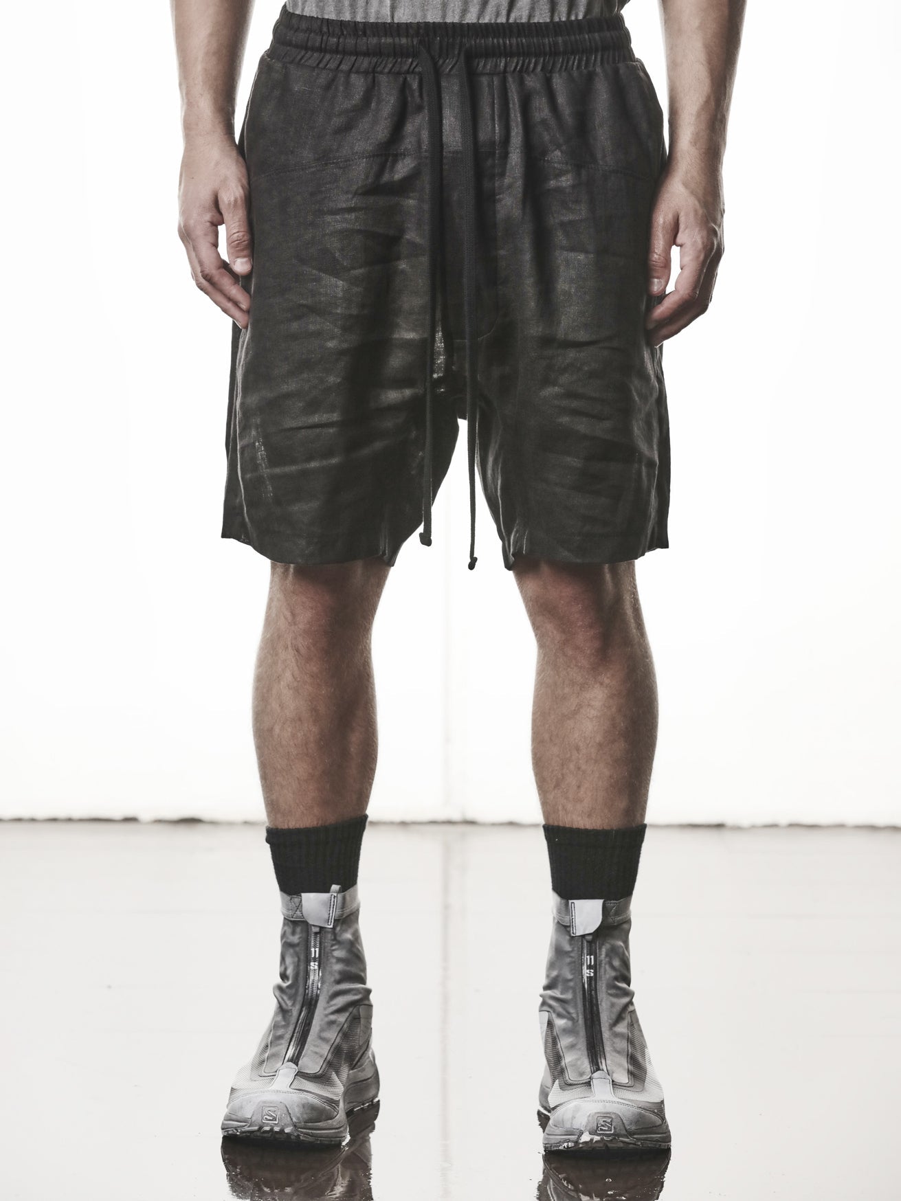 Drop Crotch Linen Shorts - INN7