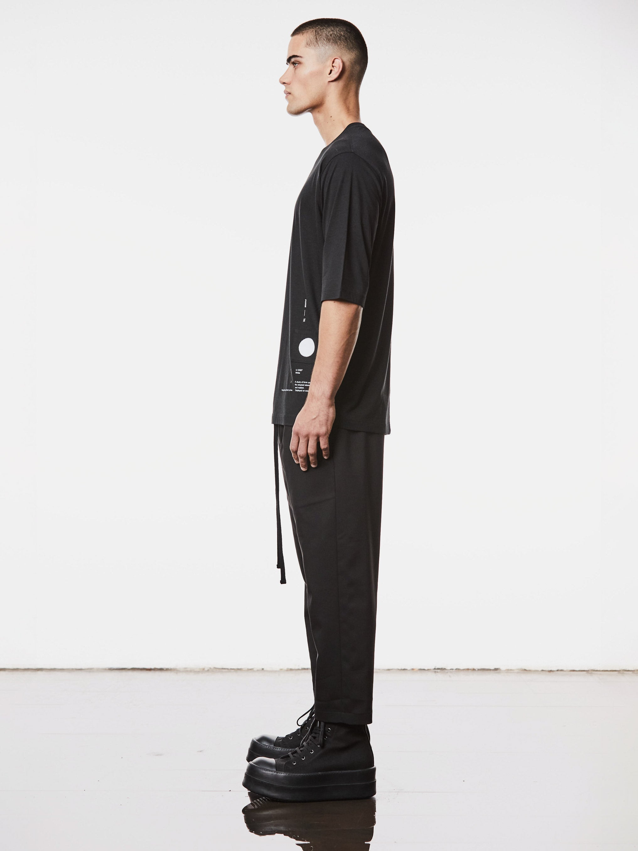 Oversized Cotton T-Shirt with Print Details - INN7