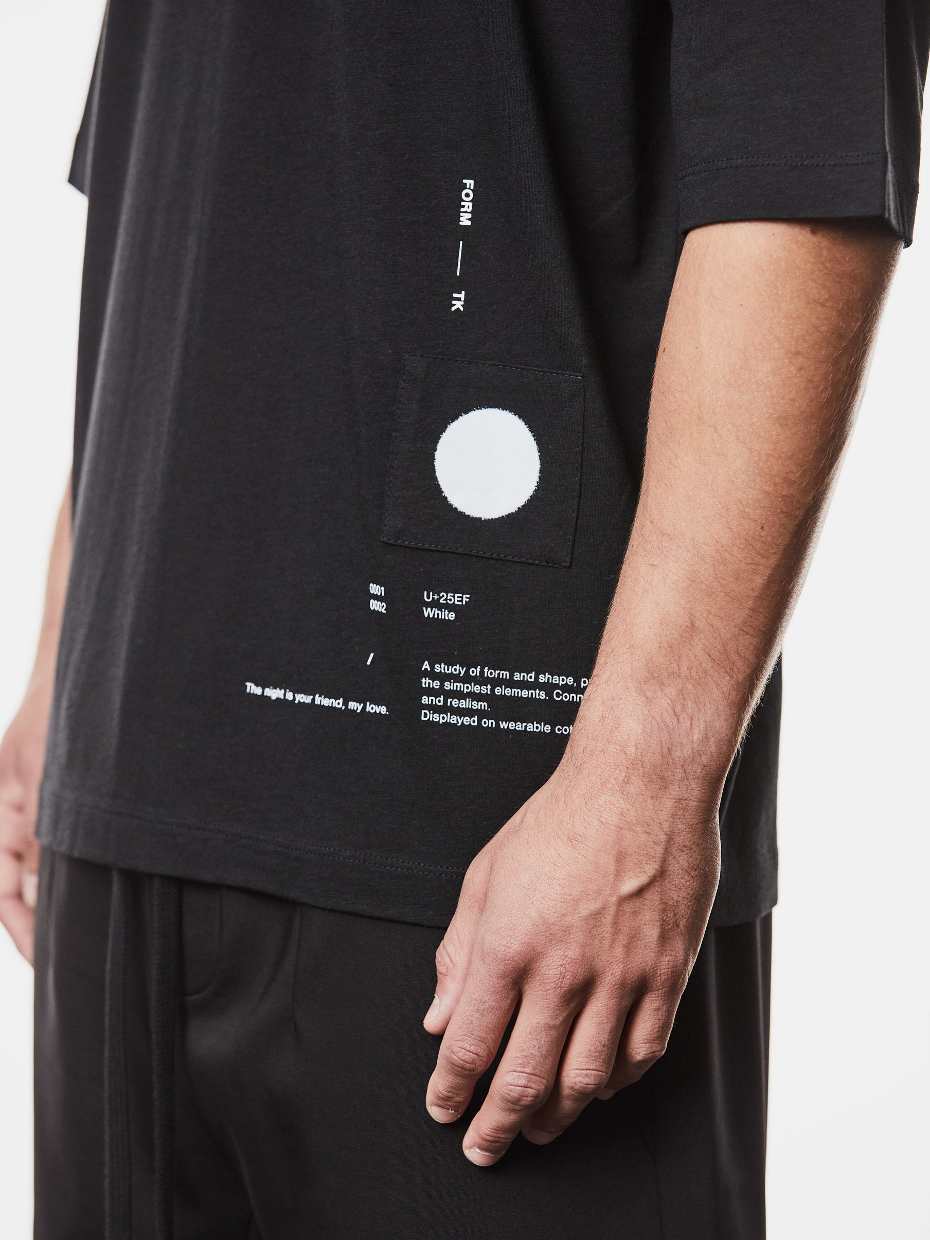 Oversized Cotton T-Shirt with Print Details - INN7