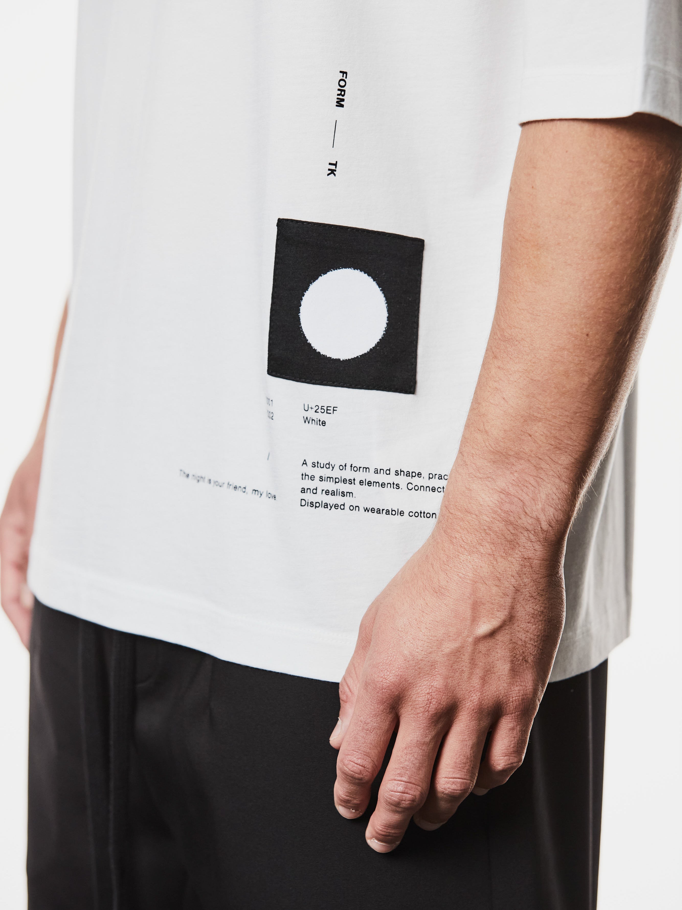 Oversized Cotton T-Shirt with Print Details - INN7