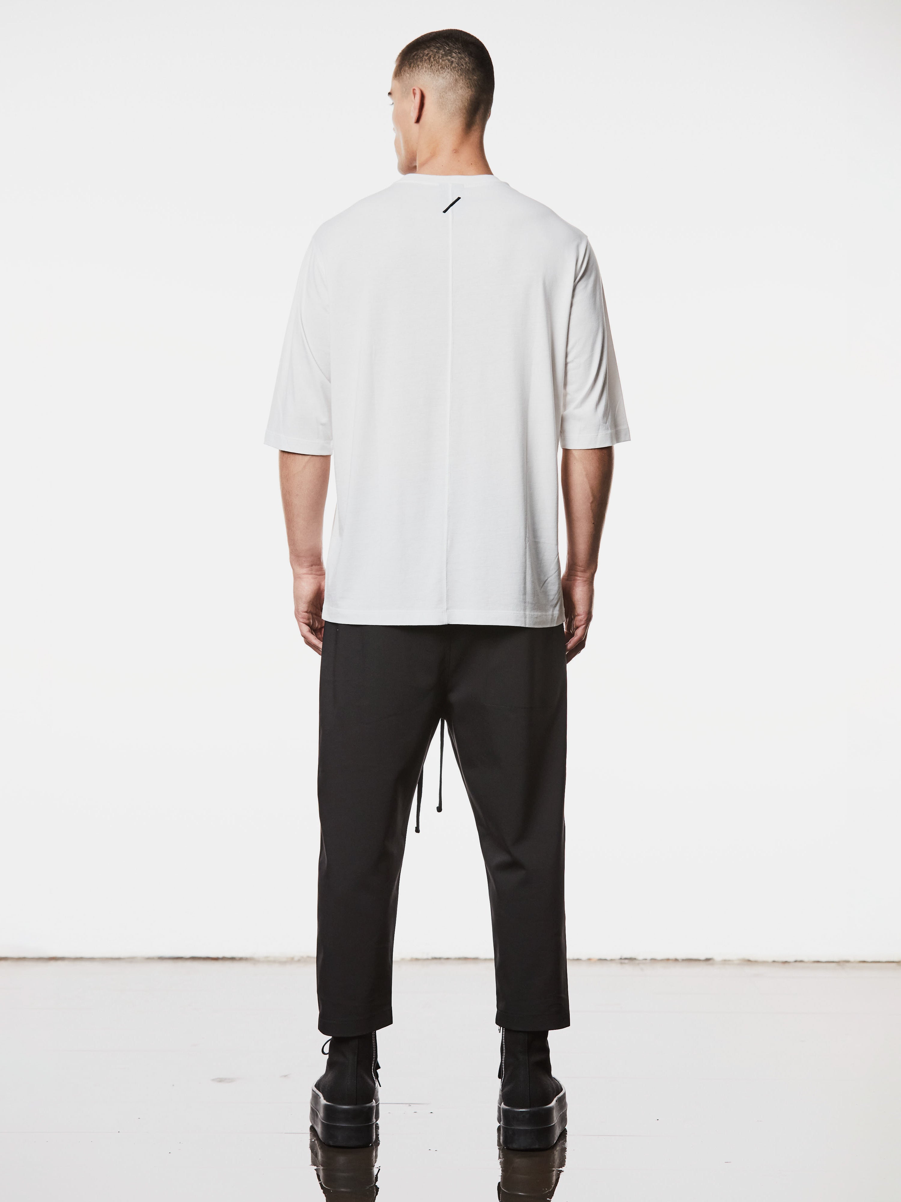 Oversized Cotton T-Shirt with Print Details - INN7