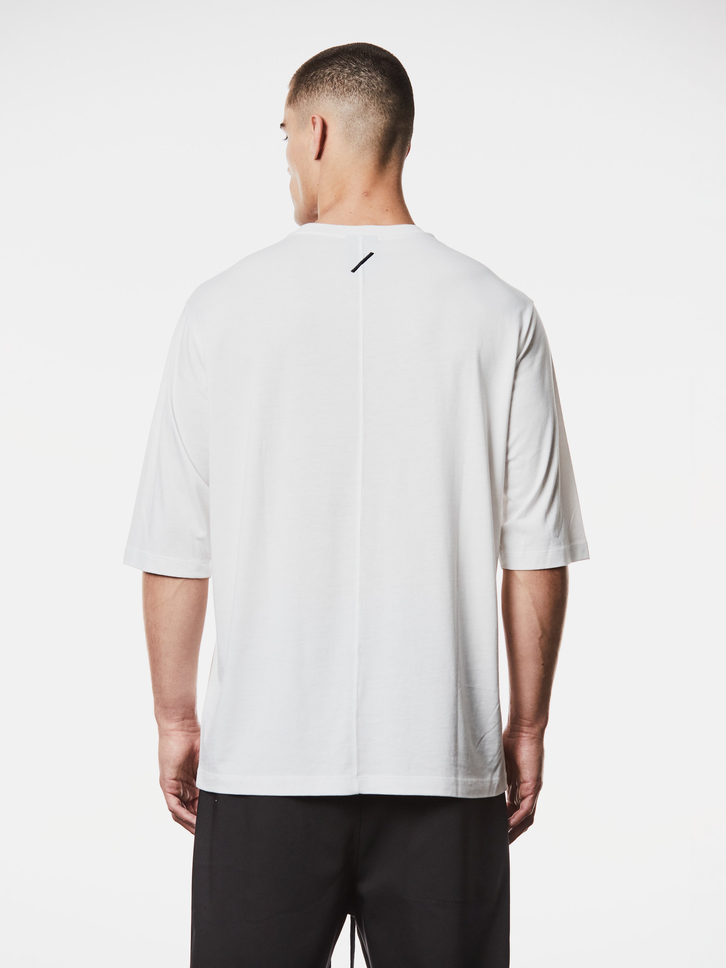 Oversized Cotton T-Shirt with Print Details - INN7