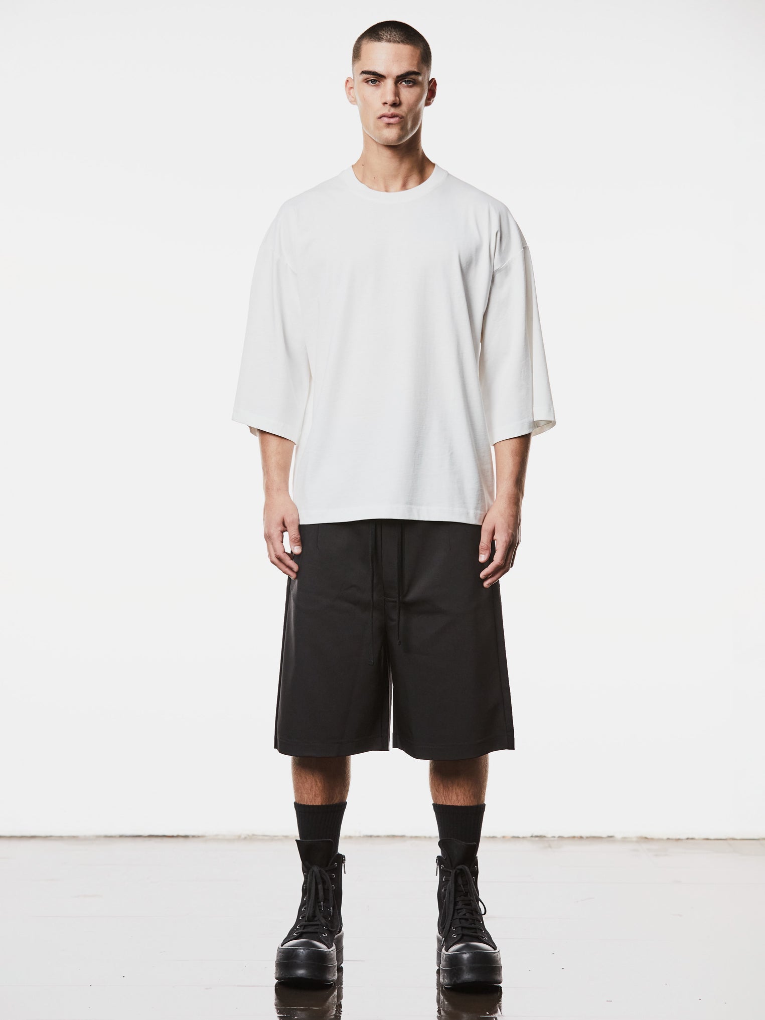 Oversized Round Neck Shirt - INN7
