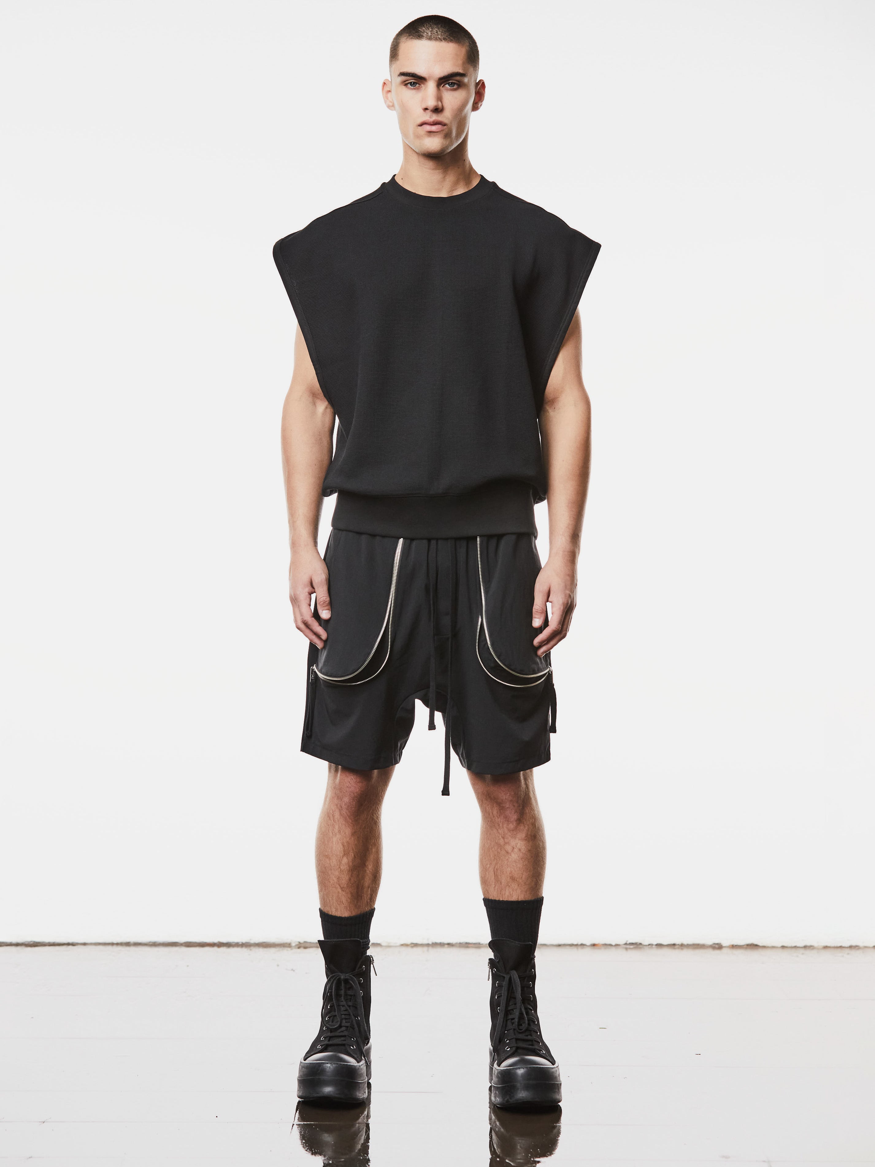 Oversized Sleeveless Sweatshirt - INN7