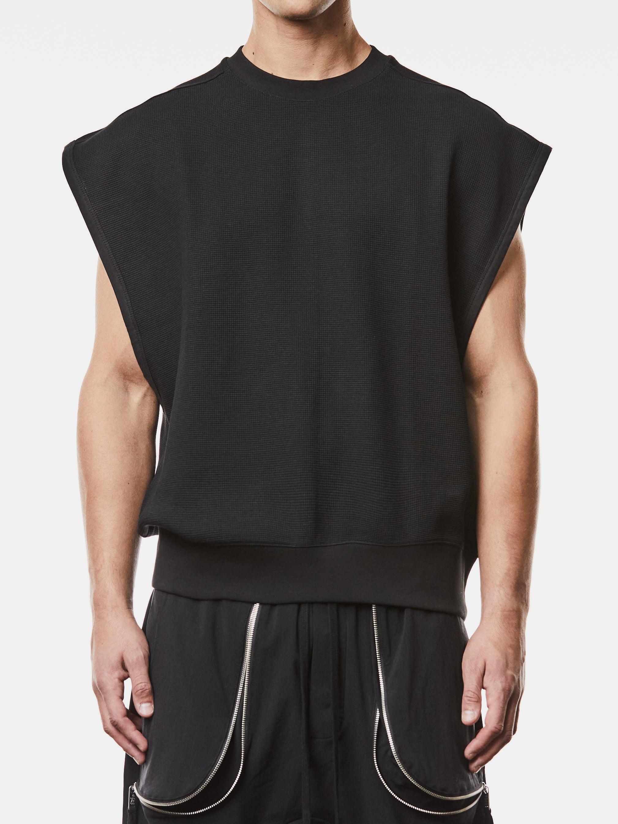 Oversized Sleeveless Sweatshirt - INN7