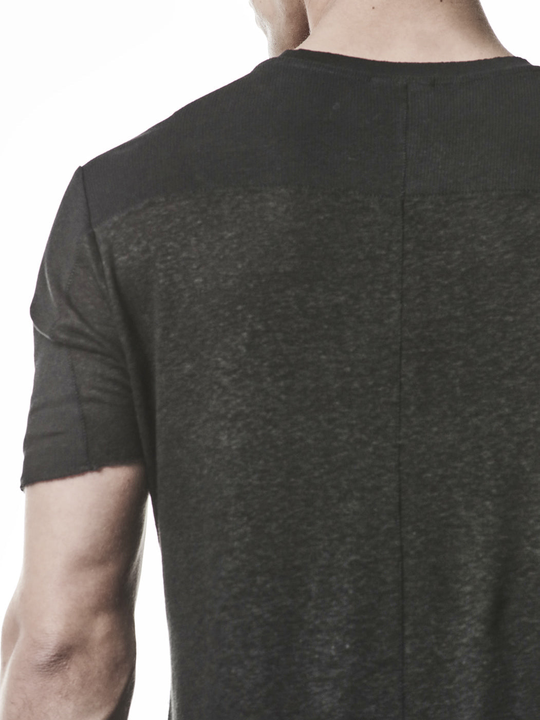 Linen Blend Insert T-Shirt - INN7