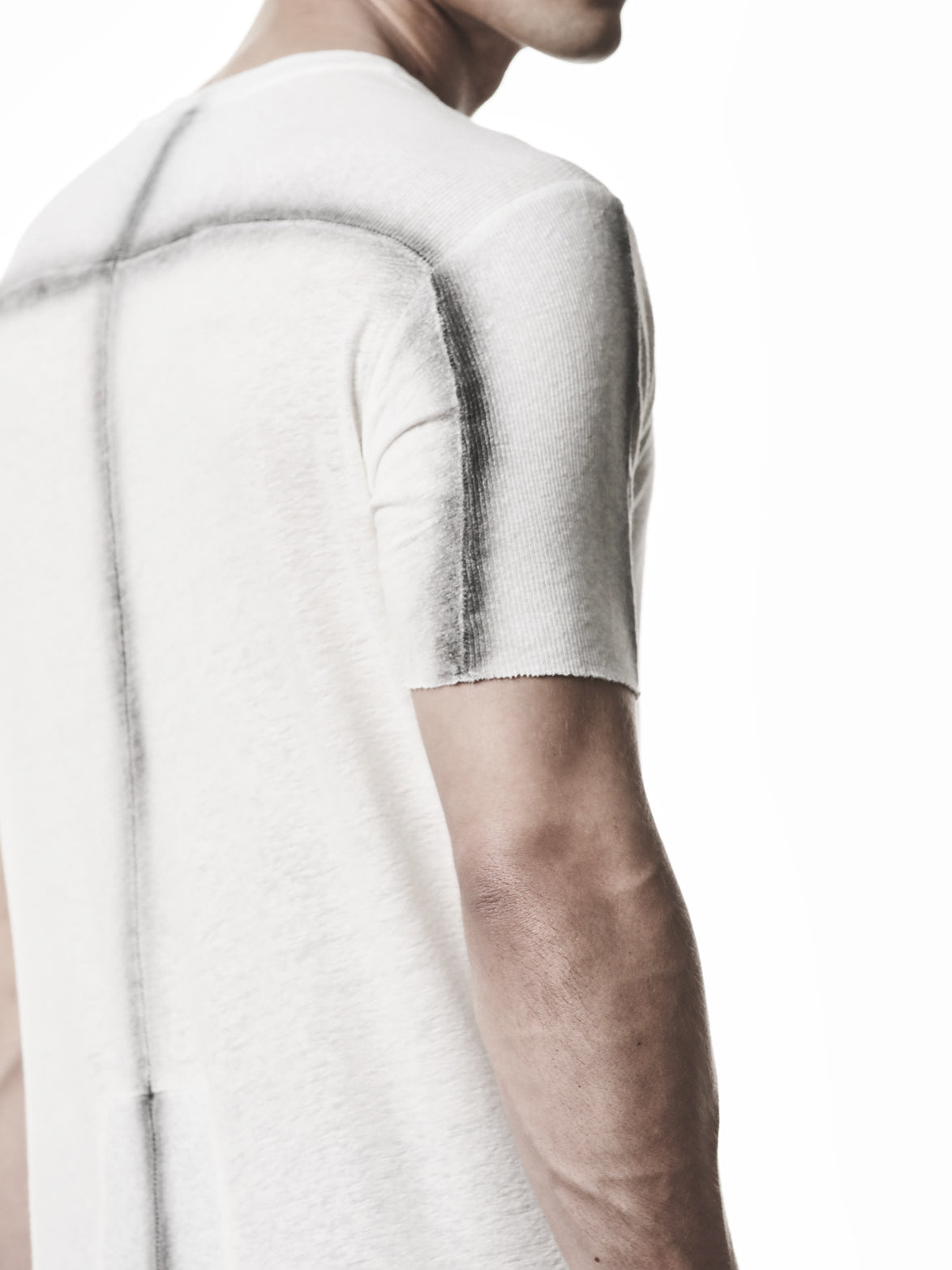 Linen Blend Insert T-Shirt - INN7