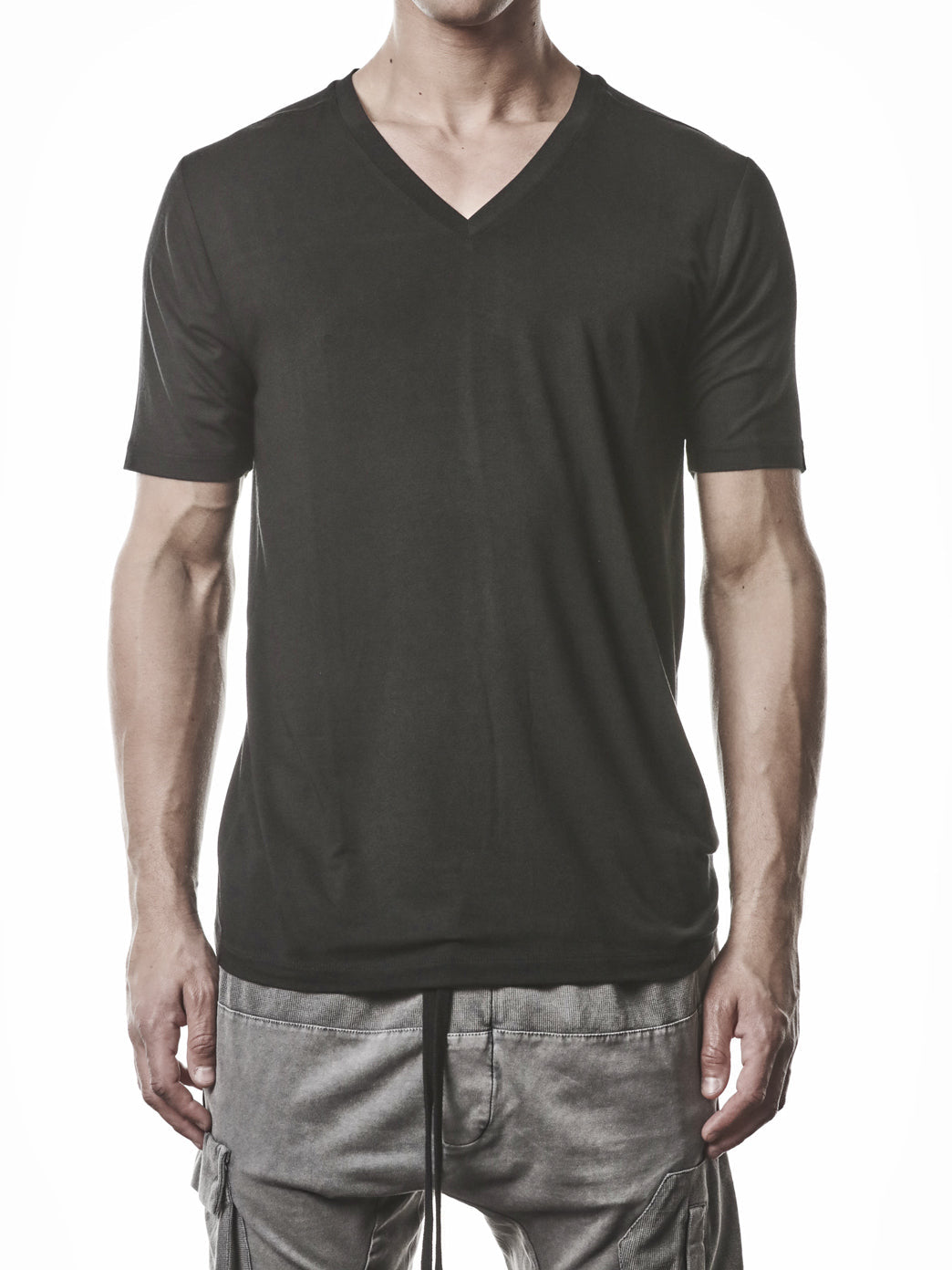 Silk Blend V-Neck T-Shirt - INN7