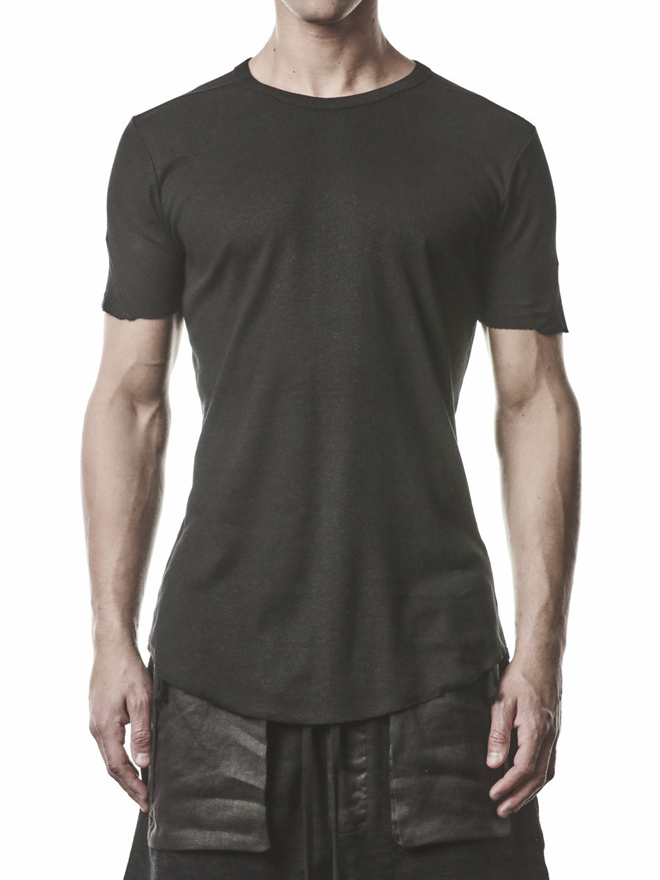Raw Edge Rib T-Shirt - INN7