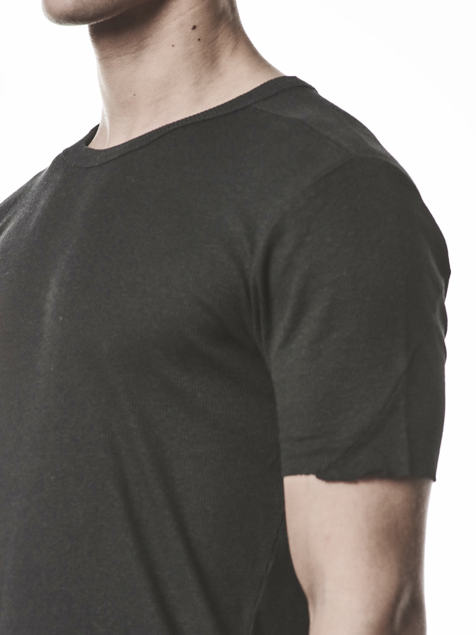 Raw Edge Rib T-Shirt - INN7