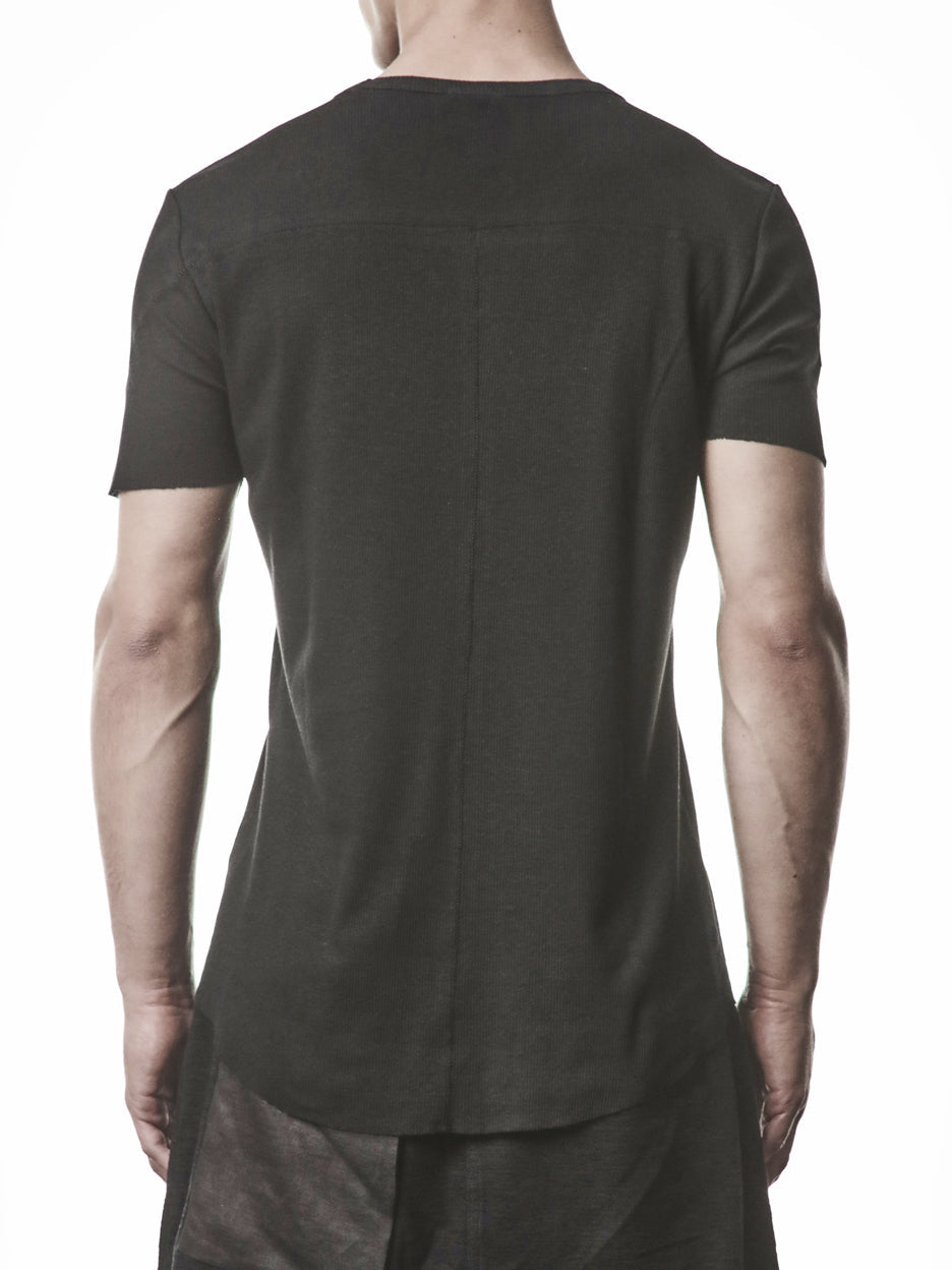 Raw Edge Rib T-Shirt - INN7