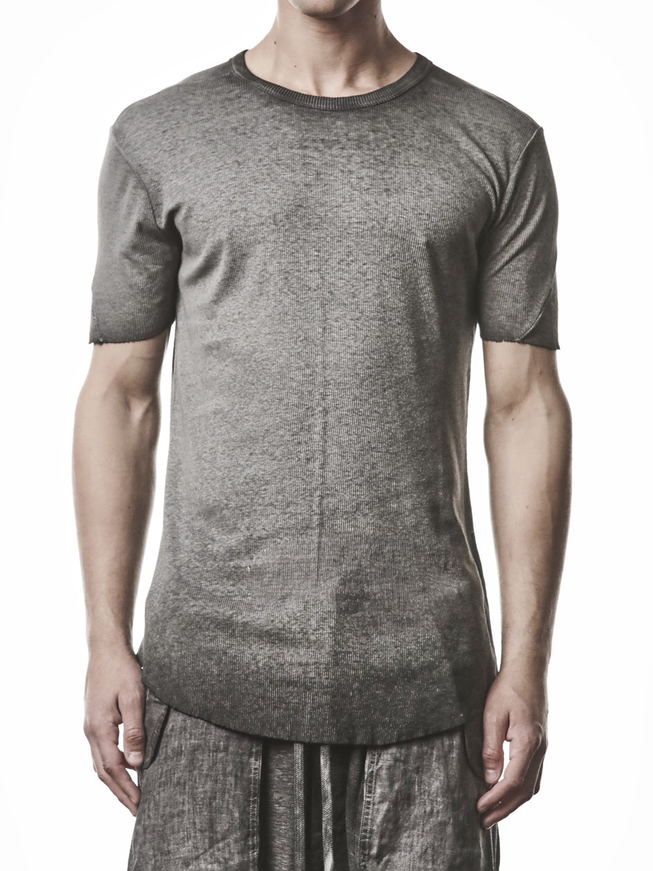 Raw Edge Rib T-Shirt - INN7