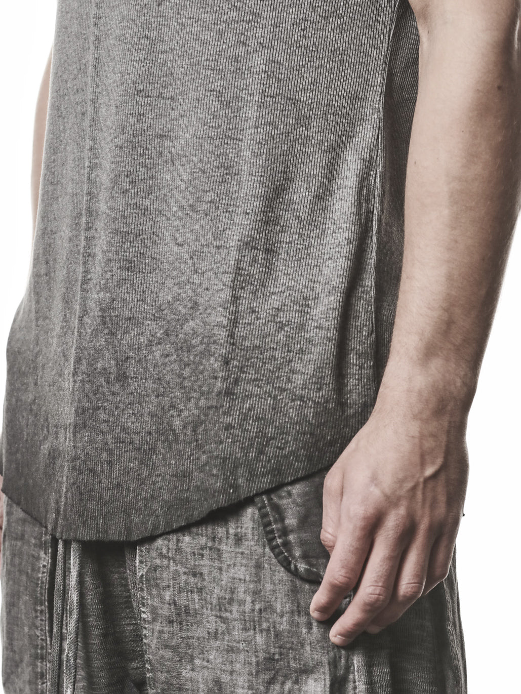 Raw Edge Rib T-Shirt - INN7