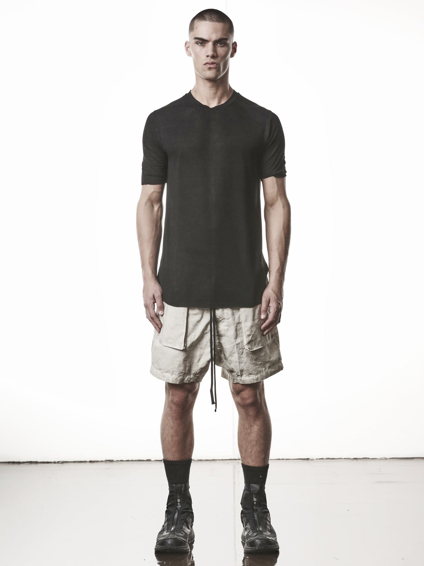 Viscose Raw Edge T-Shirt - INN7