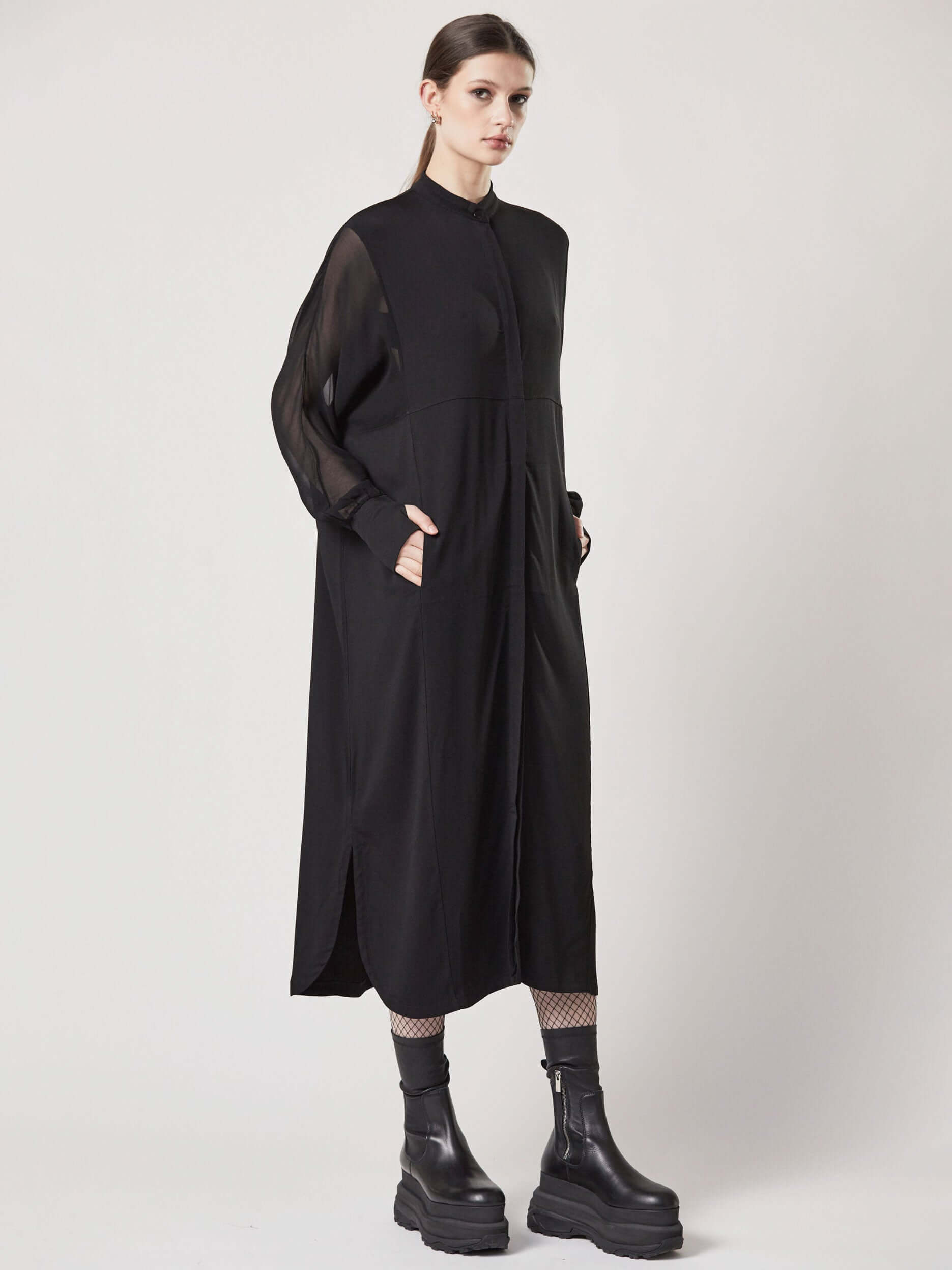 Round neck long dress - INN7