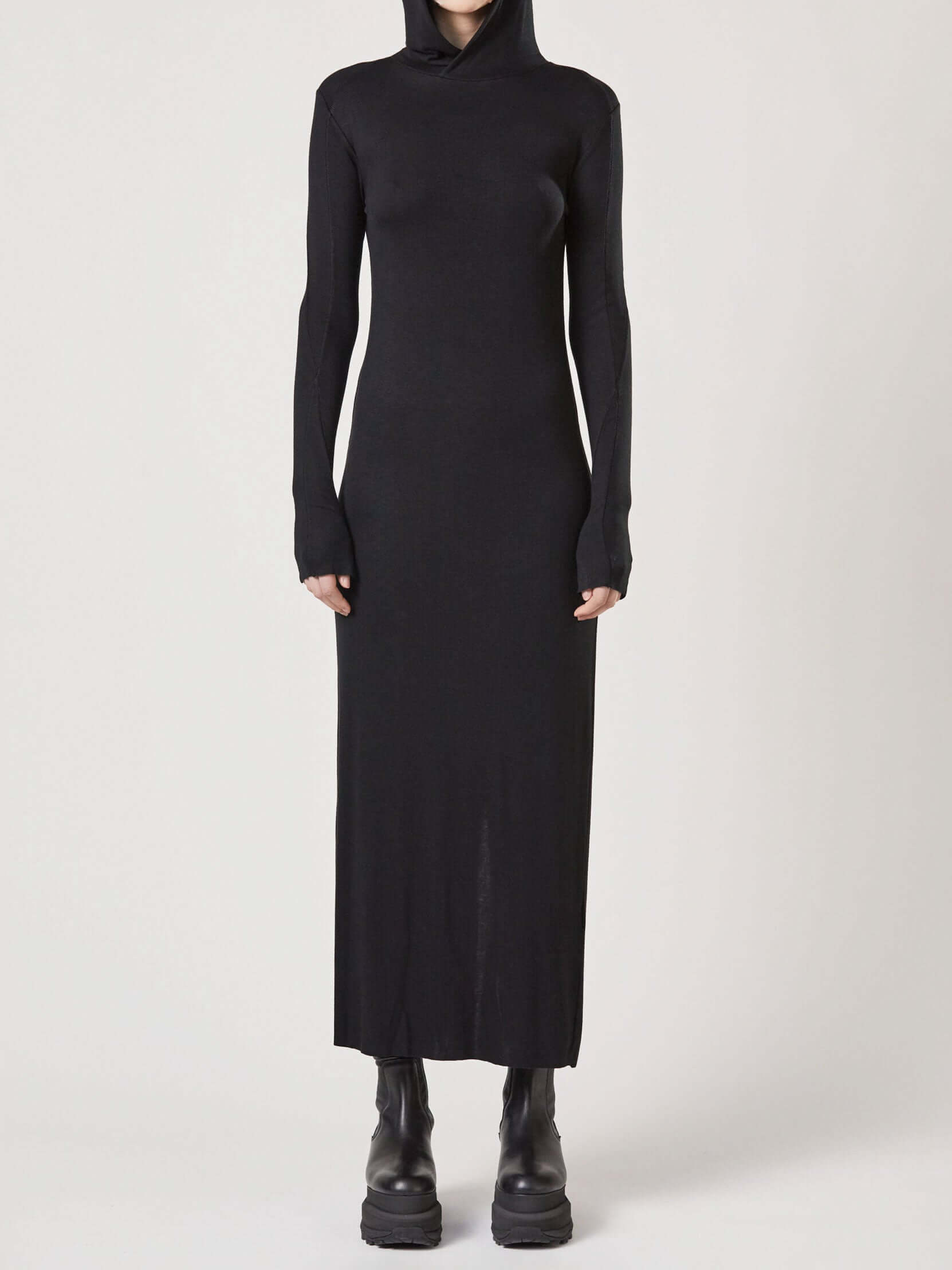 Hooded long dress - INN7