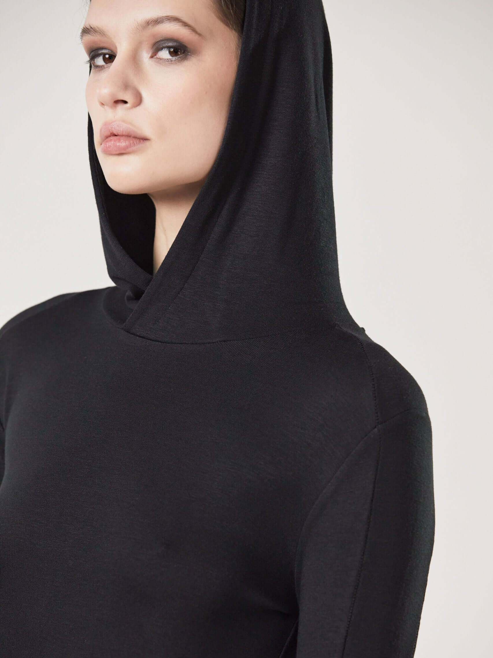 Hooded long dress - INN7