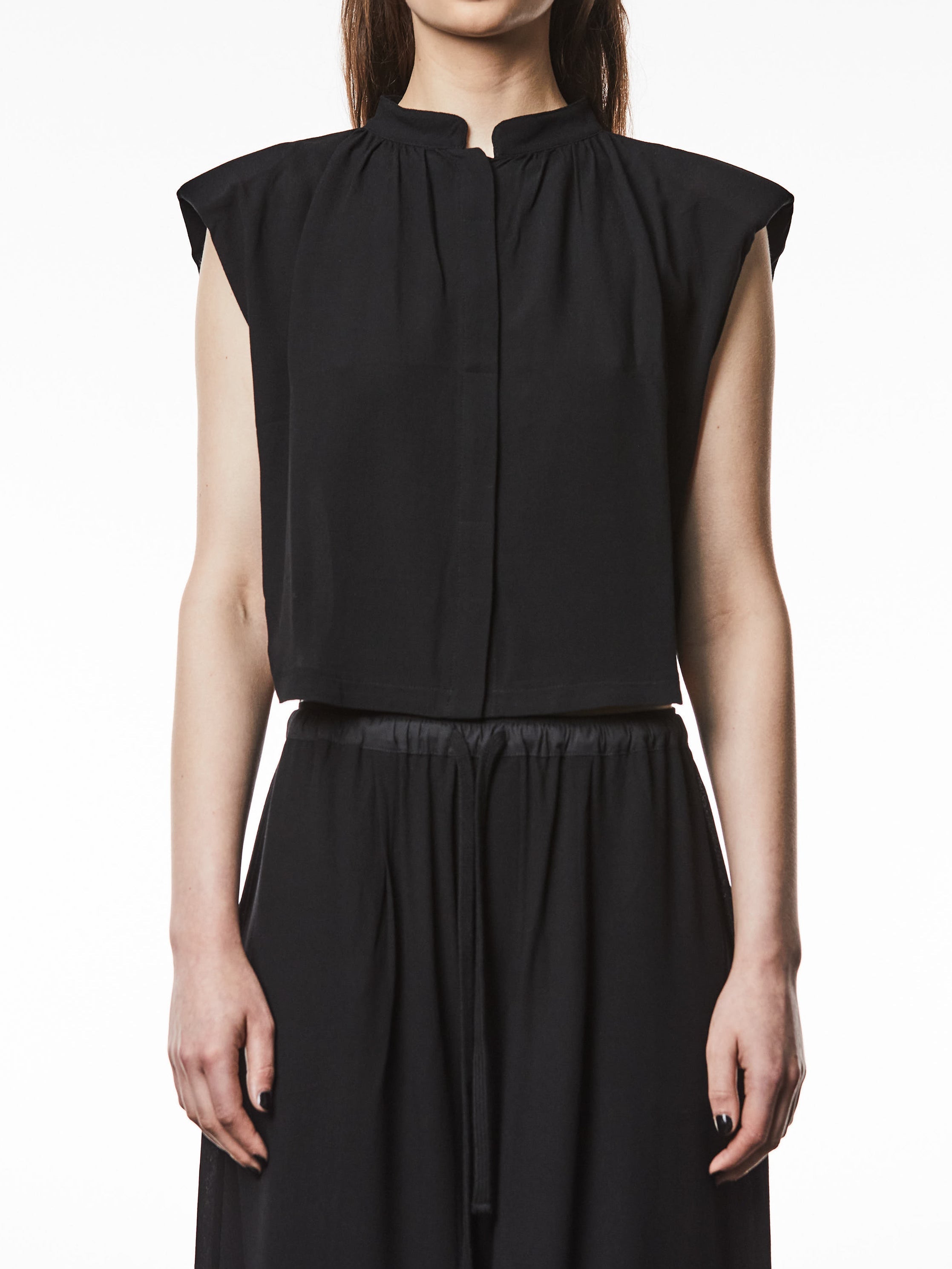 Gathered Viscose Blouse - INN7