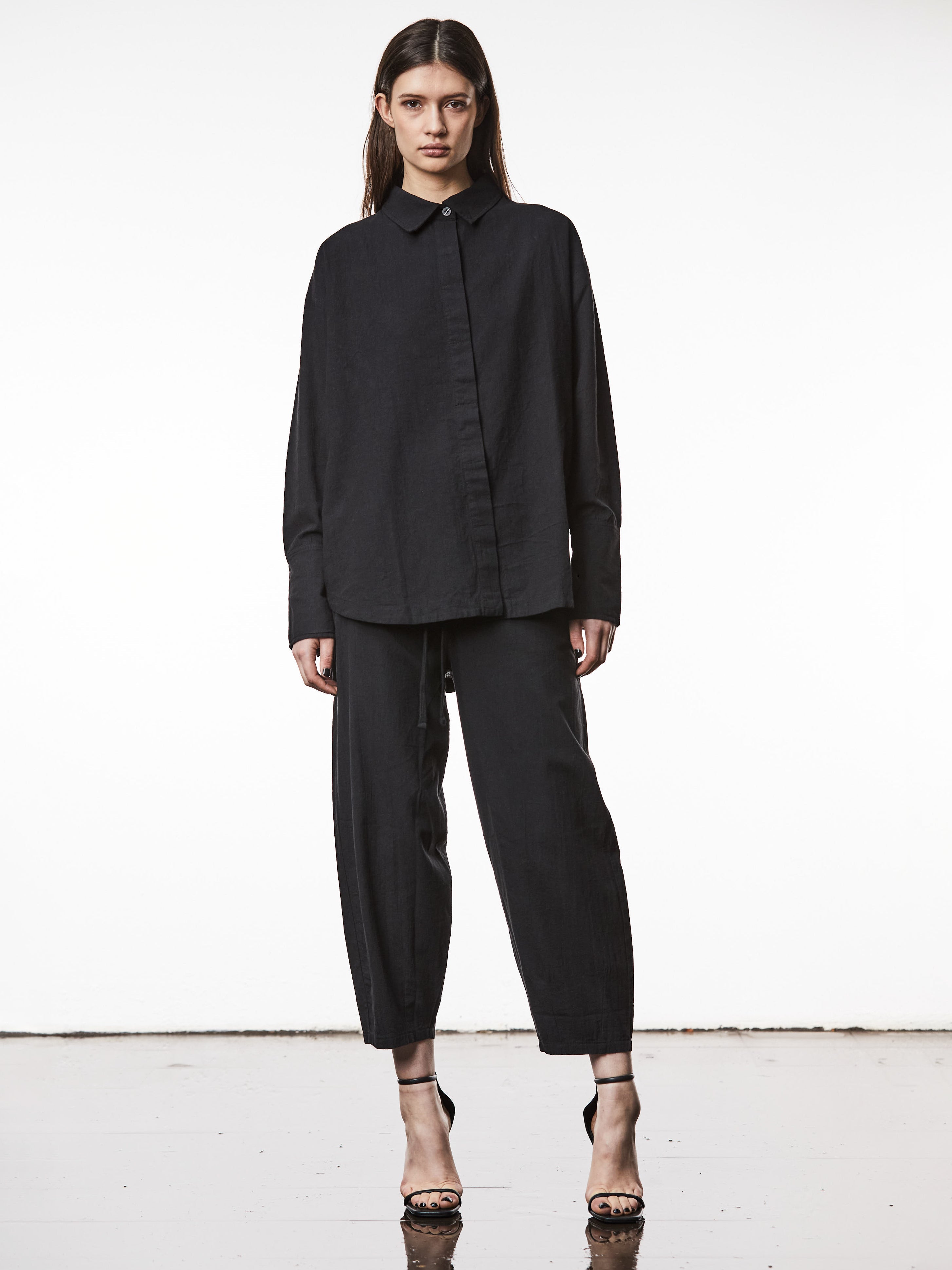 Oversized Linen Long Shirt - INN7