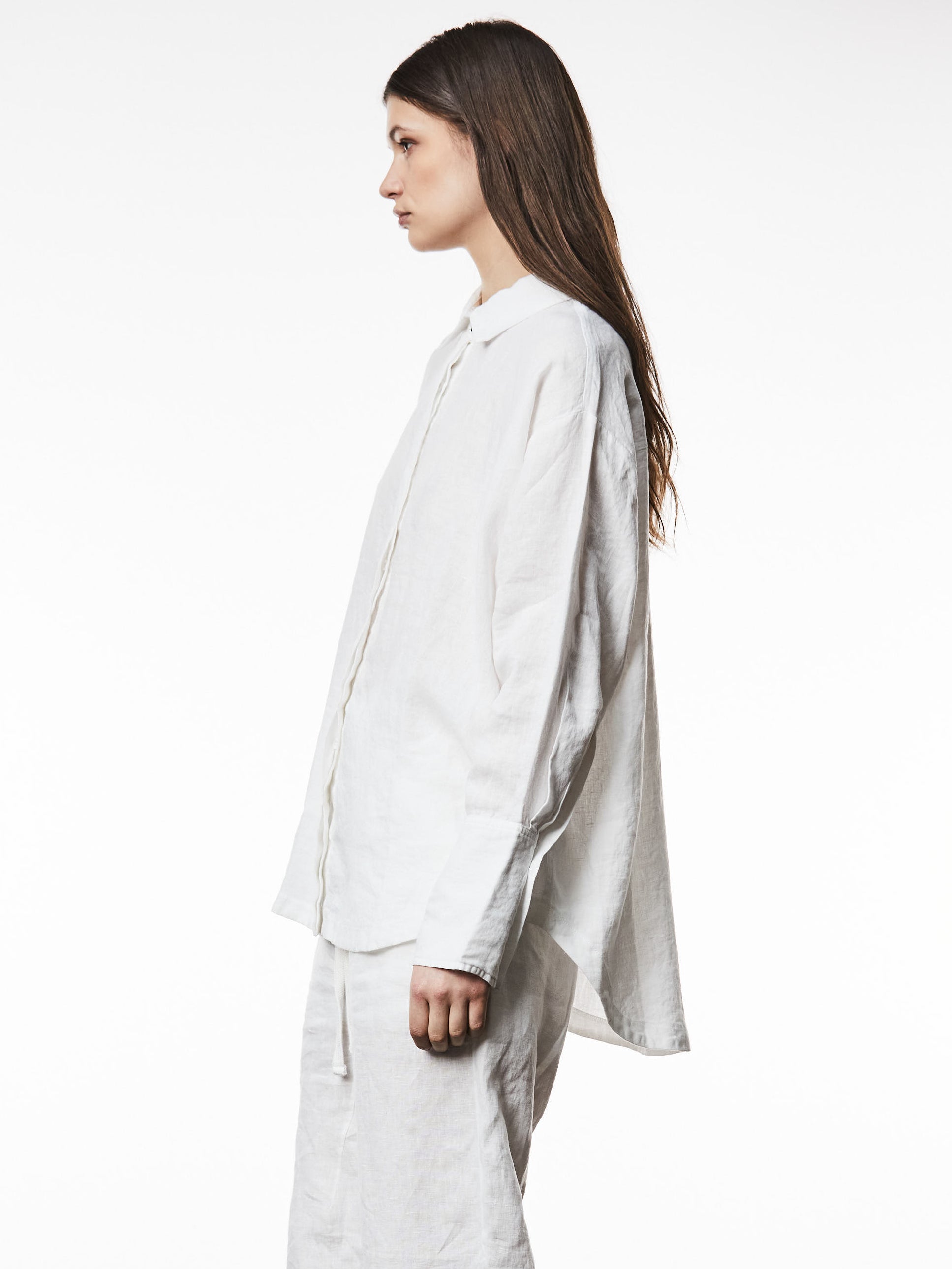 Oversized Linen Long Shirt - INN7