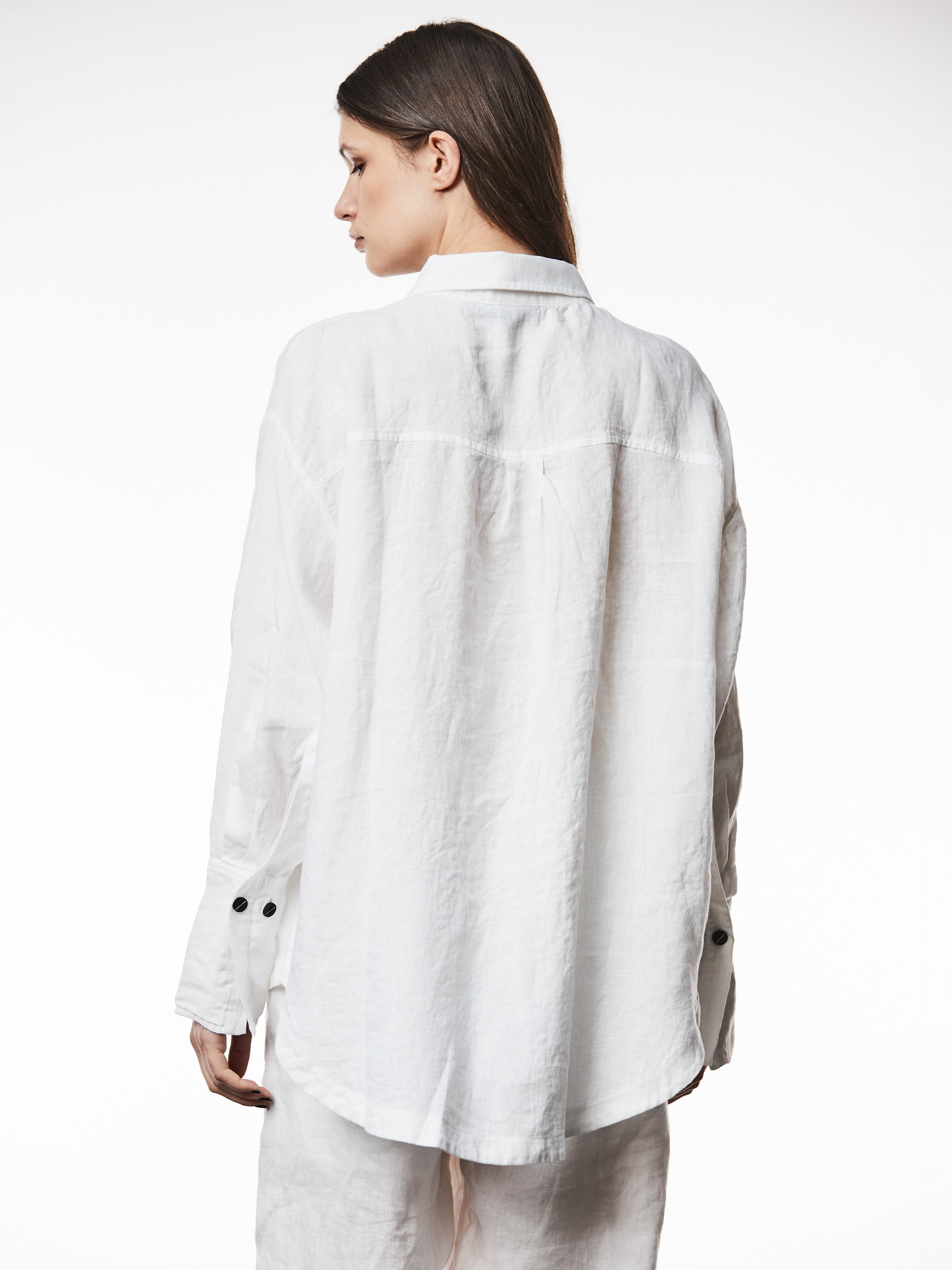 Oversized Linen Long Shirt - INN7