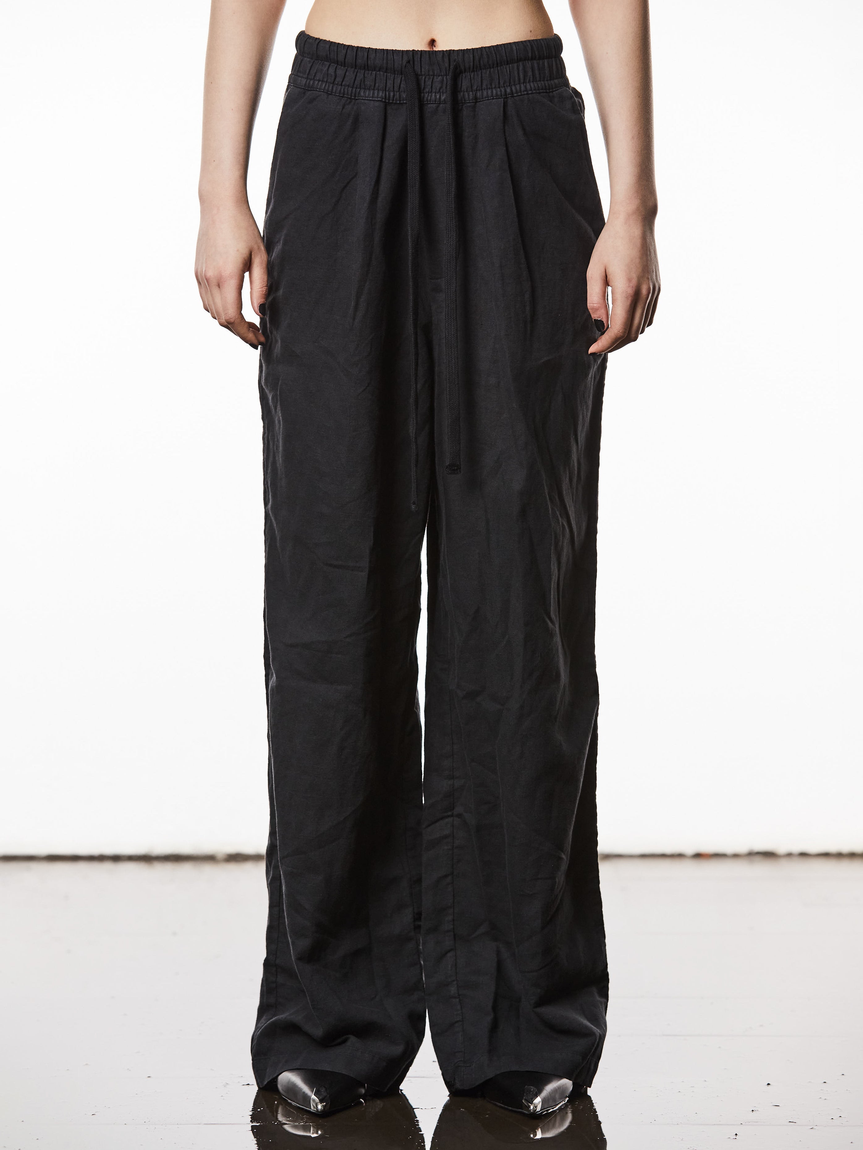 Wide-Leg Linen Trousers - INN7