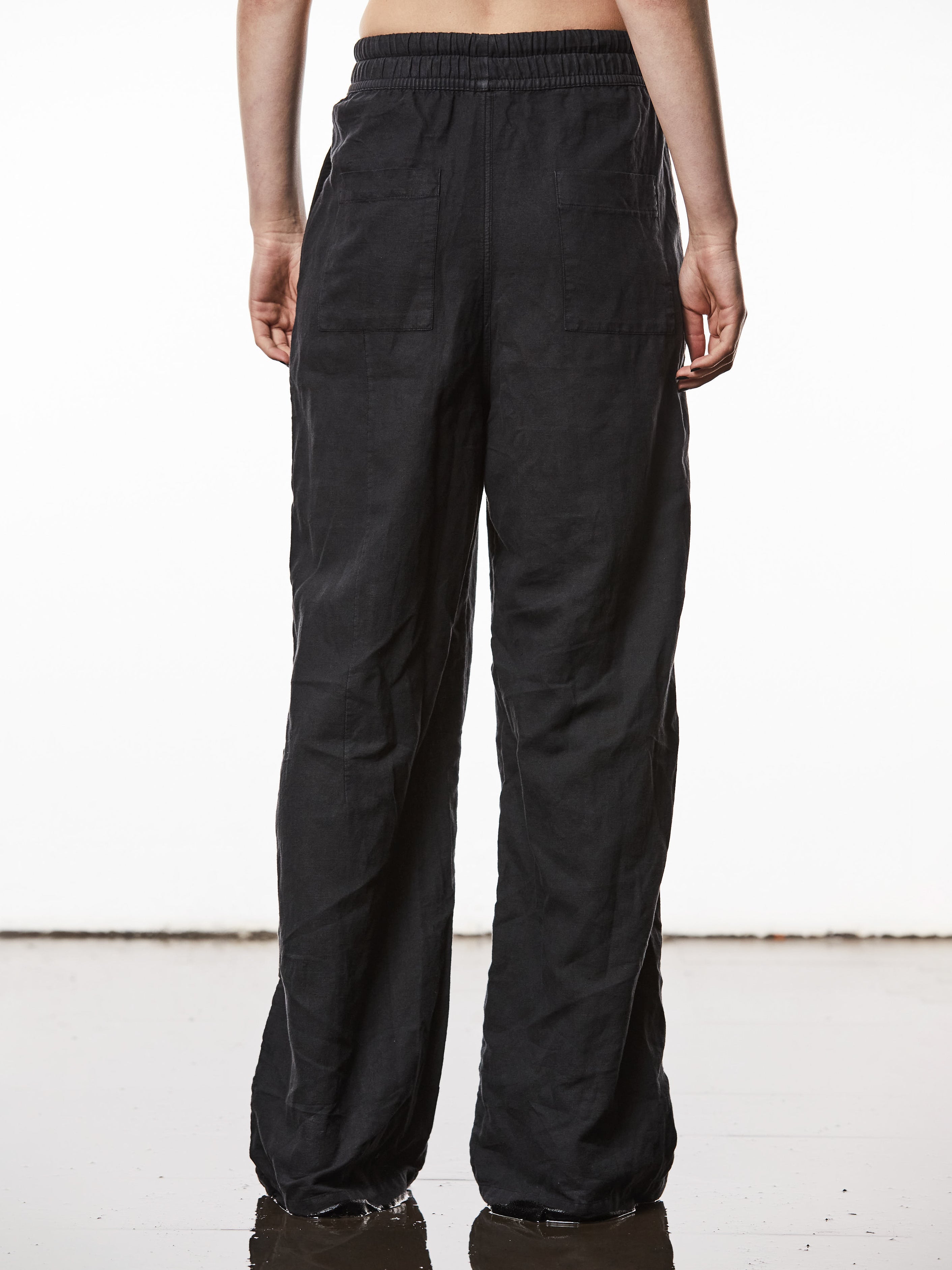 Wide-Leg Linen Trousers - INN7