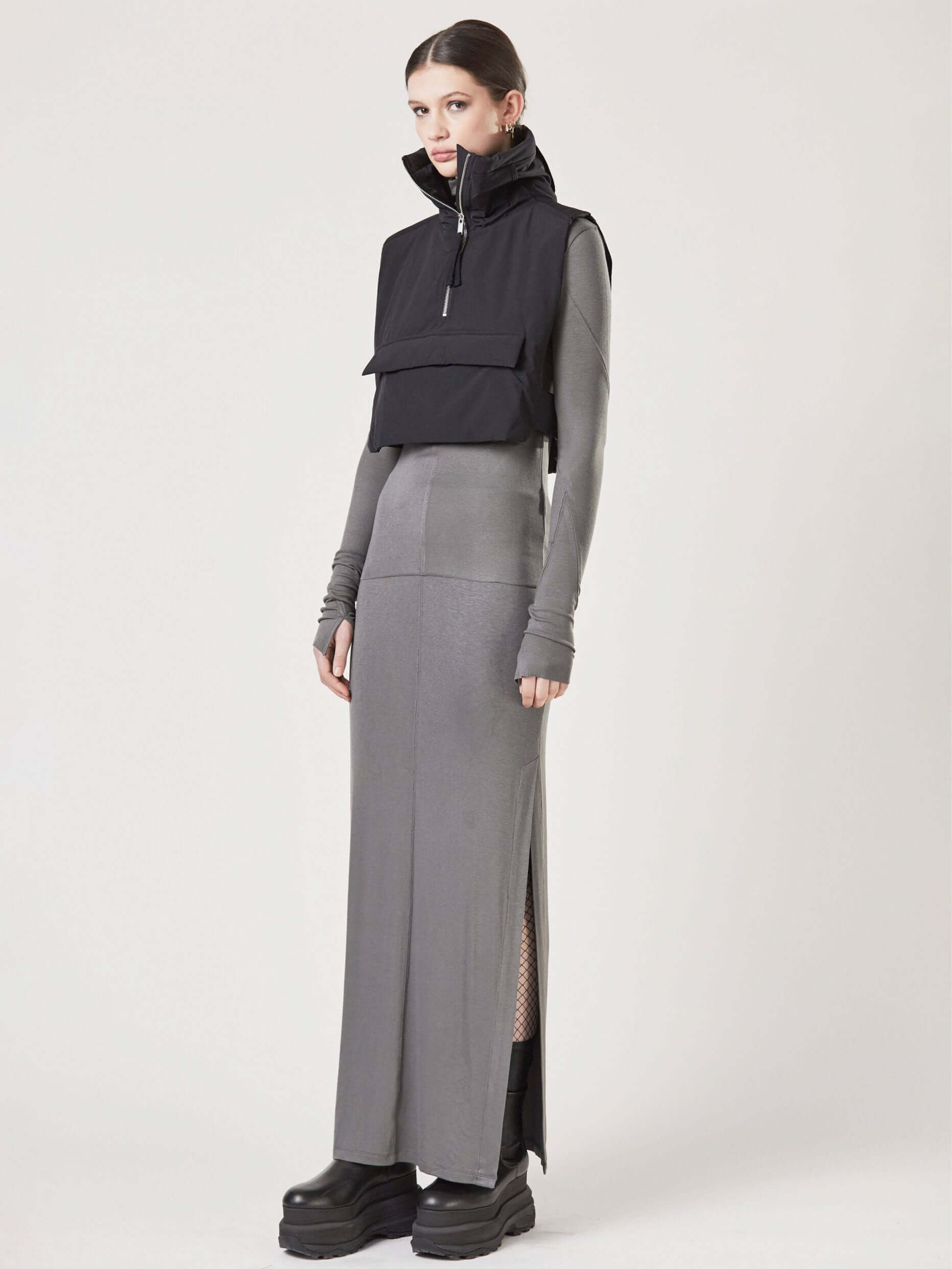 High waist long skirt - INN7