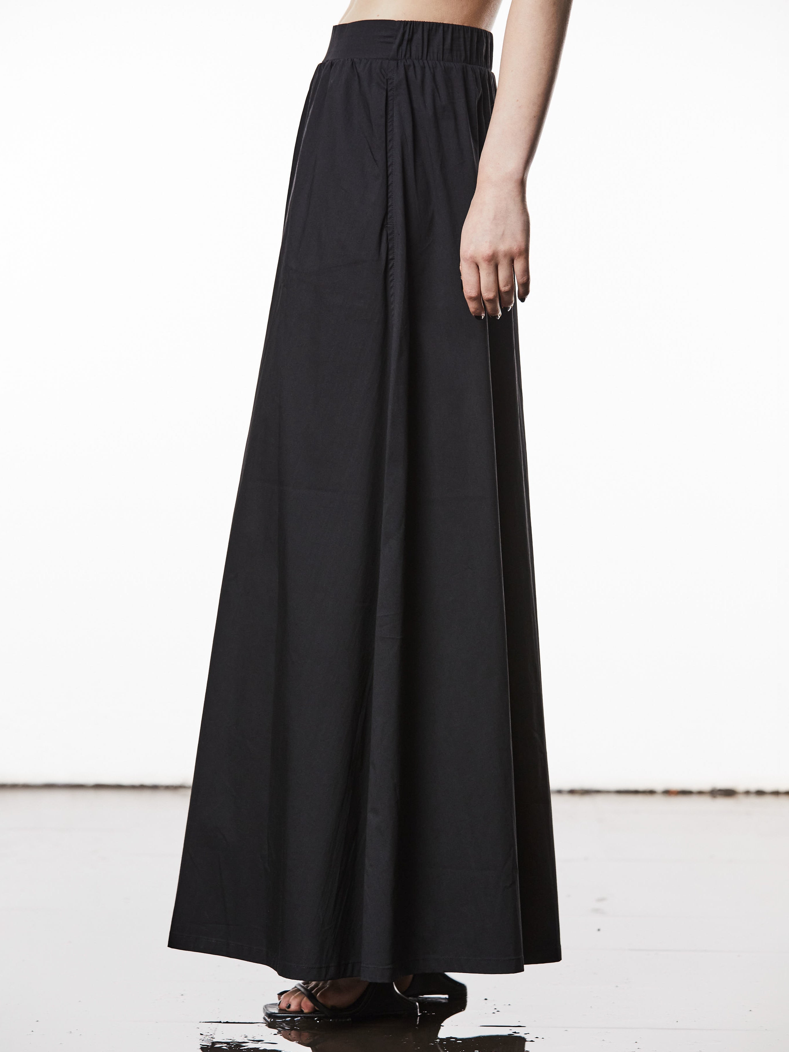 Cotton Blend Maxi Skirt - INN7