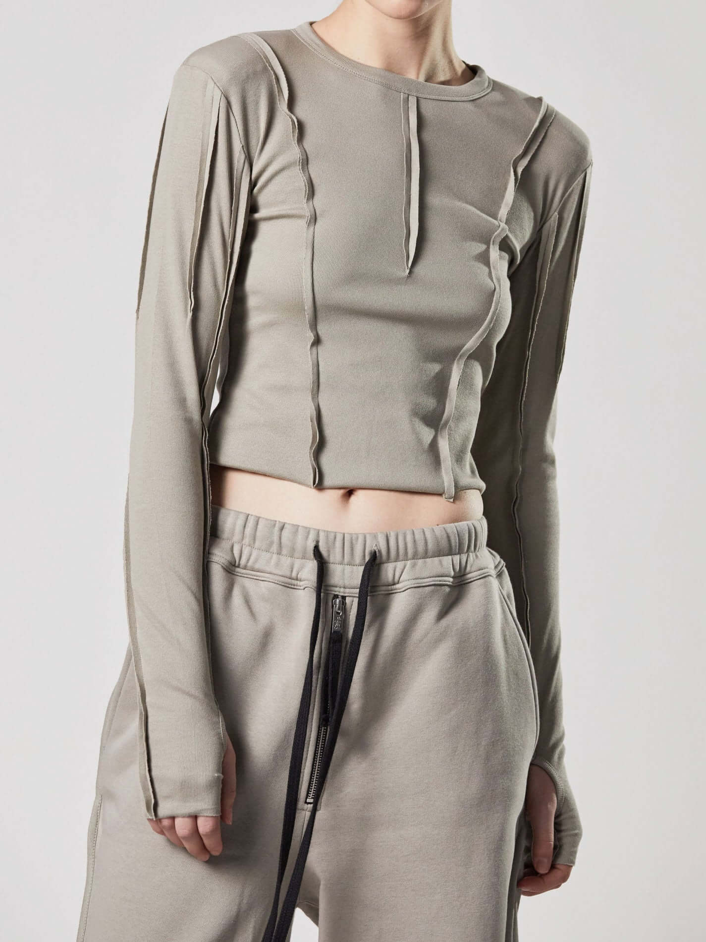 Cropped round neck T shirt - INN7