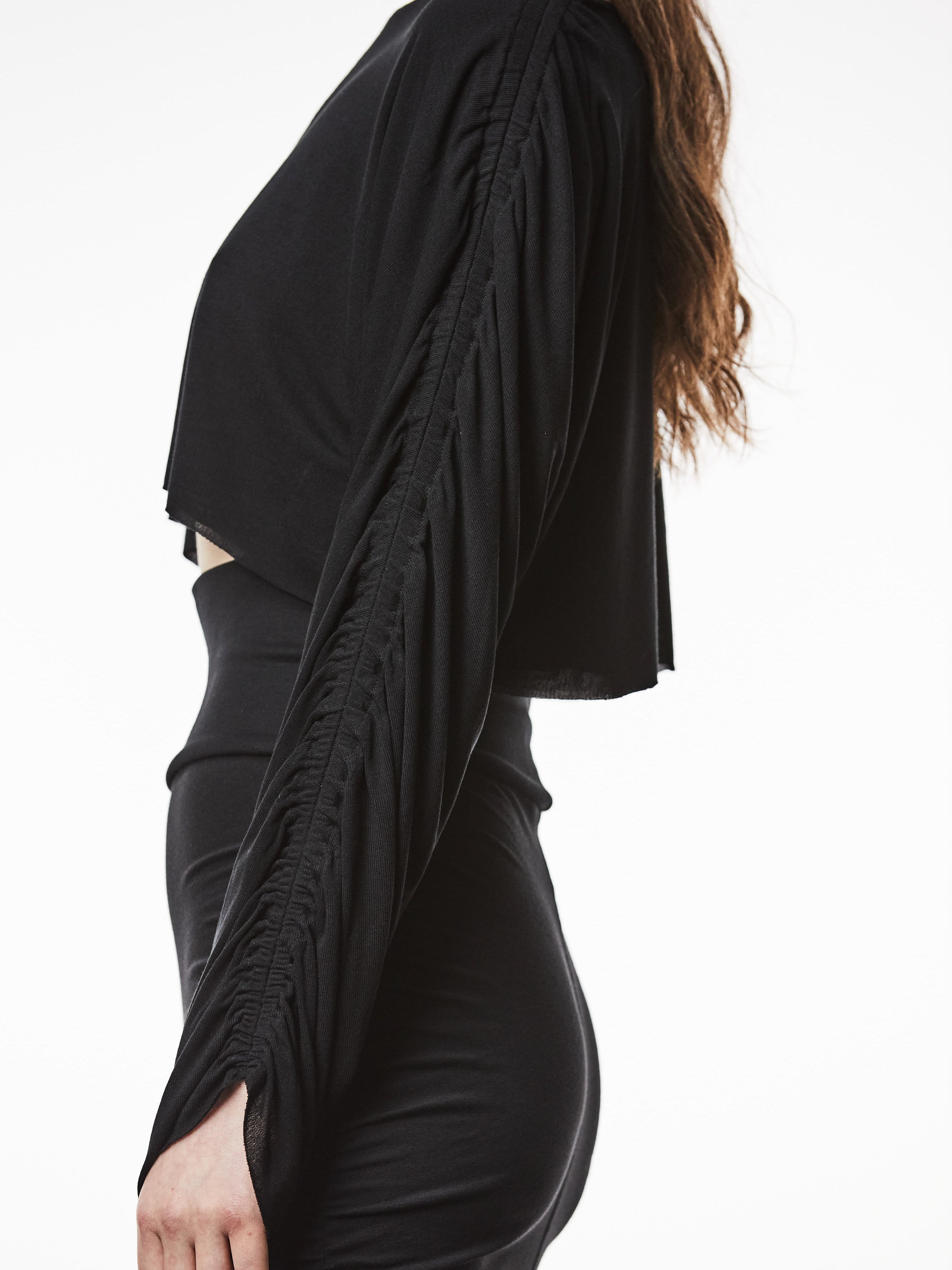 Cropped Shirt with Gathered Sleeves - INN7