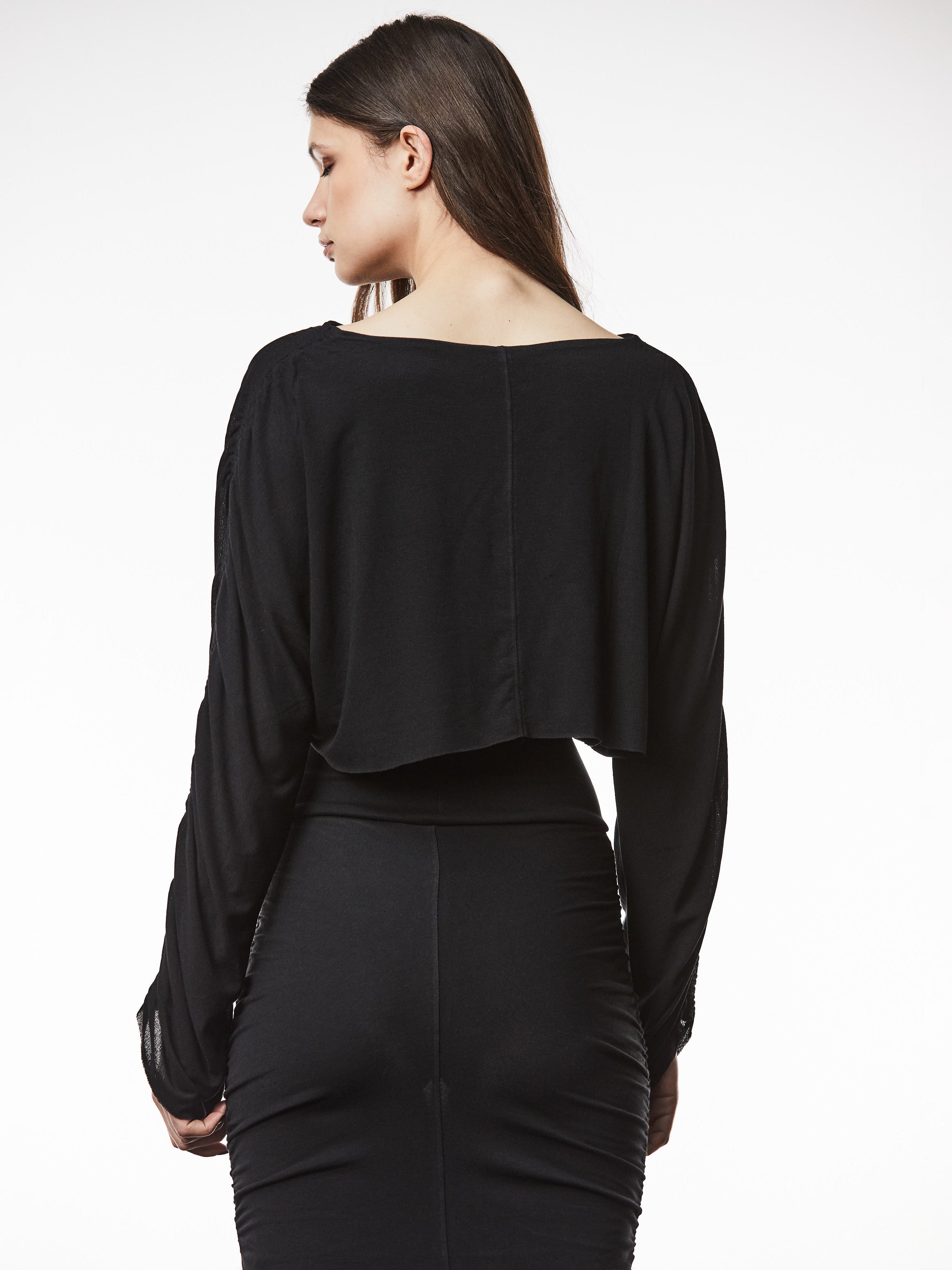 Cropped Shirt with Gathered Sleeves - INN7