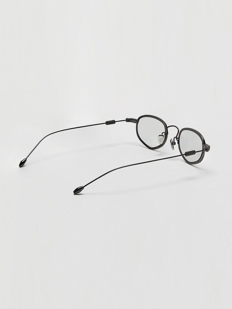 Titanium Oval Sunglasses