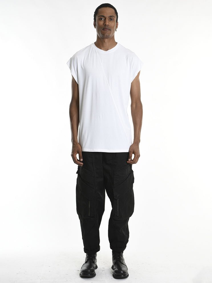 Asymmetric Cut Tank Top - by LA HAINE INSIDE US