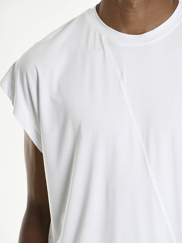 Asymmetric Cut Tank Top - by LA HAINE INSIDE US