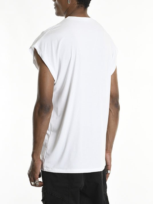 Asymmetric Cut Tank Top - by LA HAINE INSIDE US