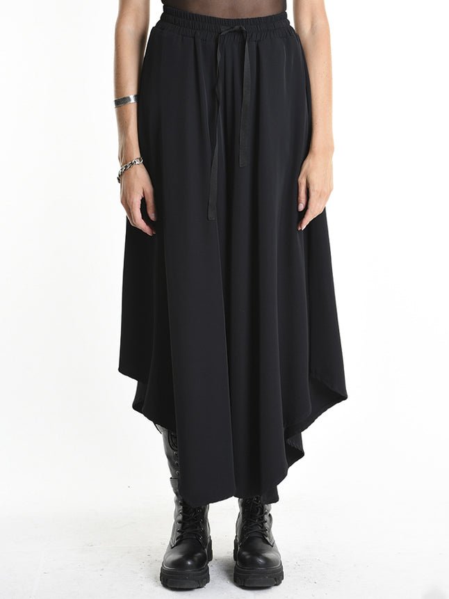 Asymmetric Trousers with Drawstring - by LA HAINE INSIDE US