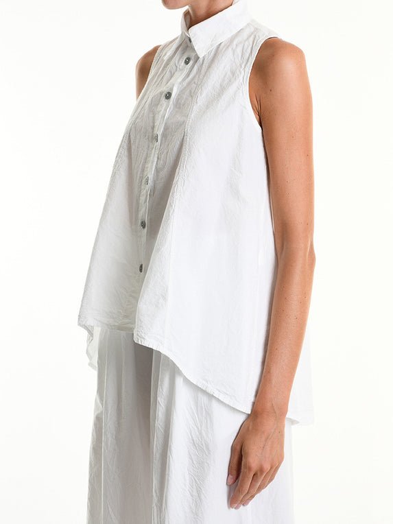 Asymmetrical Crumpled Shirt - by LA HAINE INSIDE US