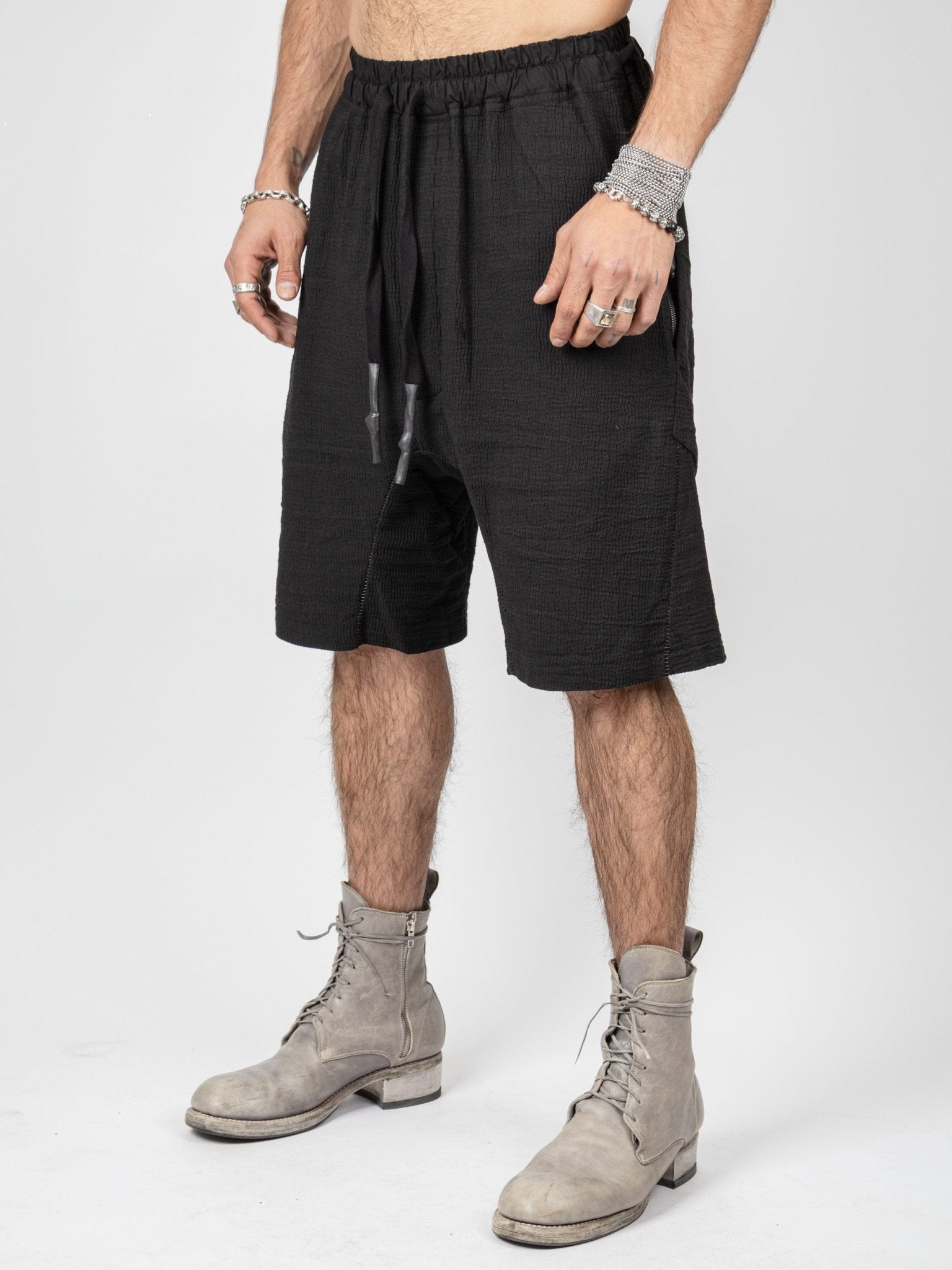 Bigshort Micro Ondes Organic Cotton Shorts — Black - by Isaac Sellam