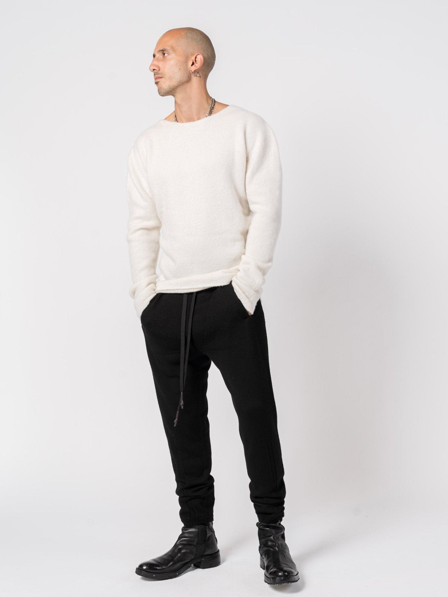 Brushed Cashmere Silk Blend Knit - by MD75