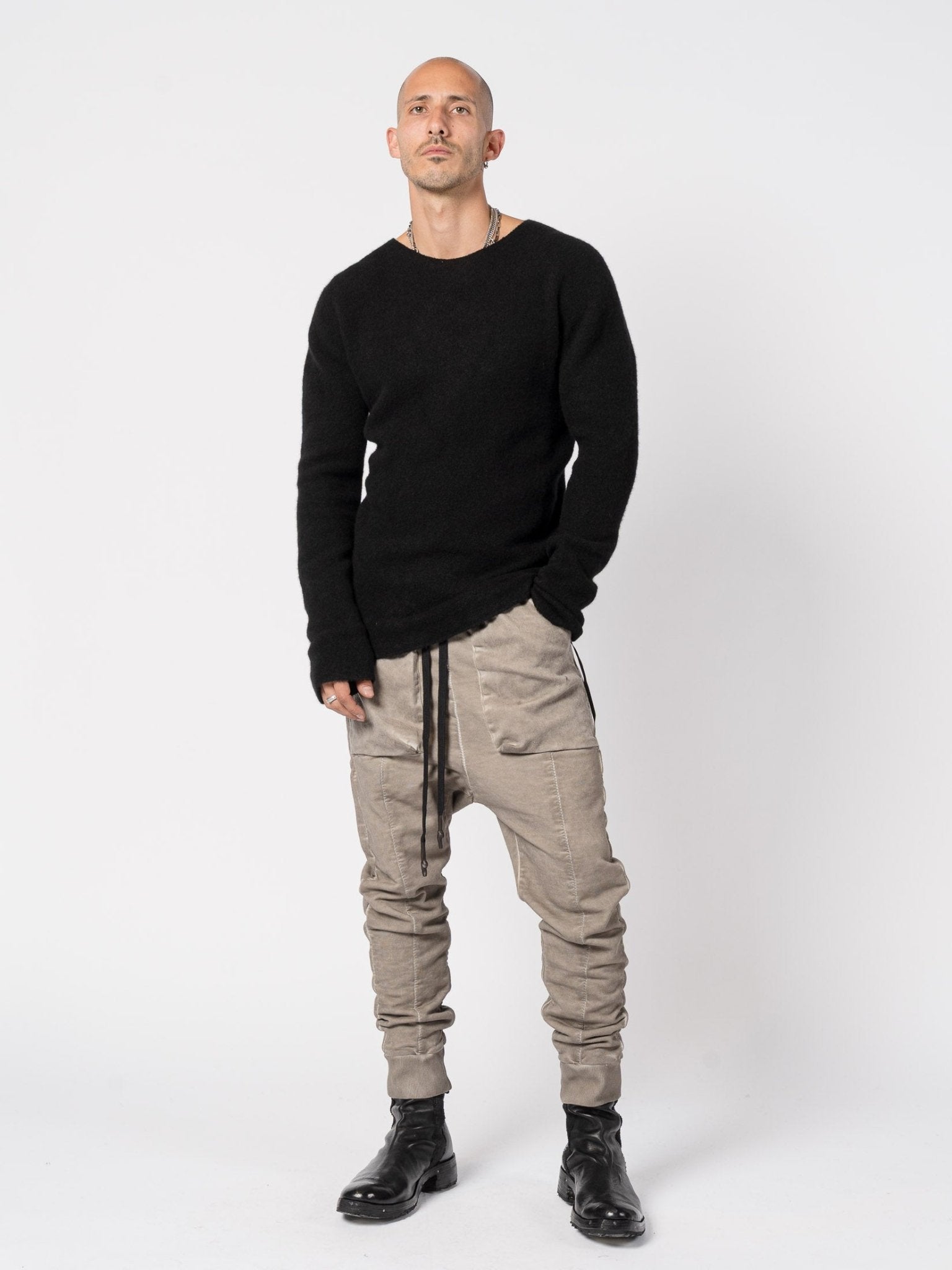 Brushed Cashmere Silk Blend Knit - by MD75