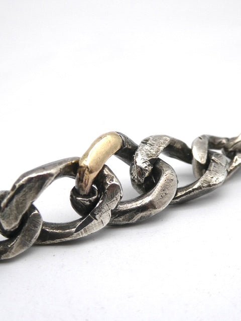 Curb Chain Bracelet with Gold Accent - INN7