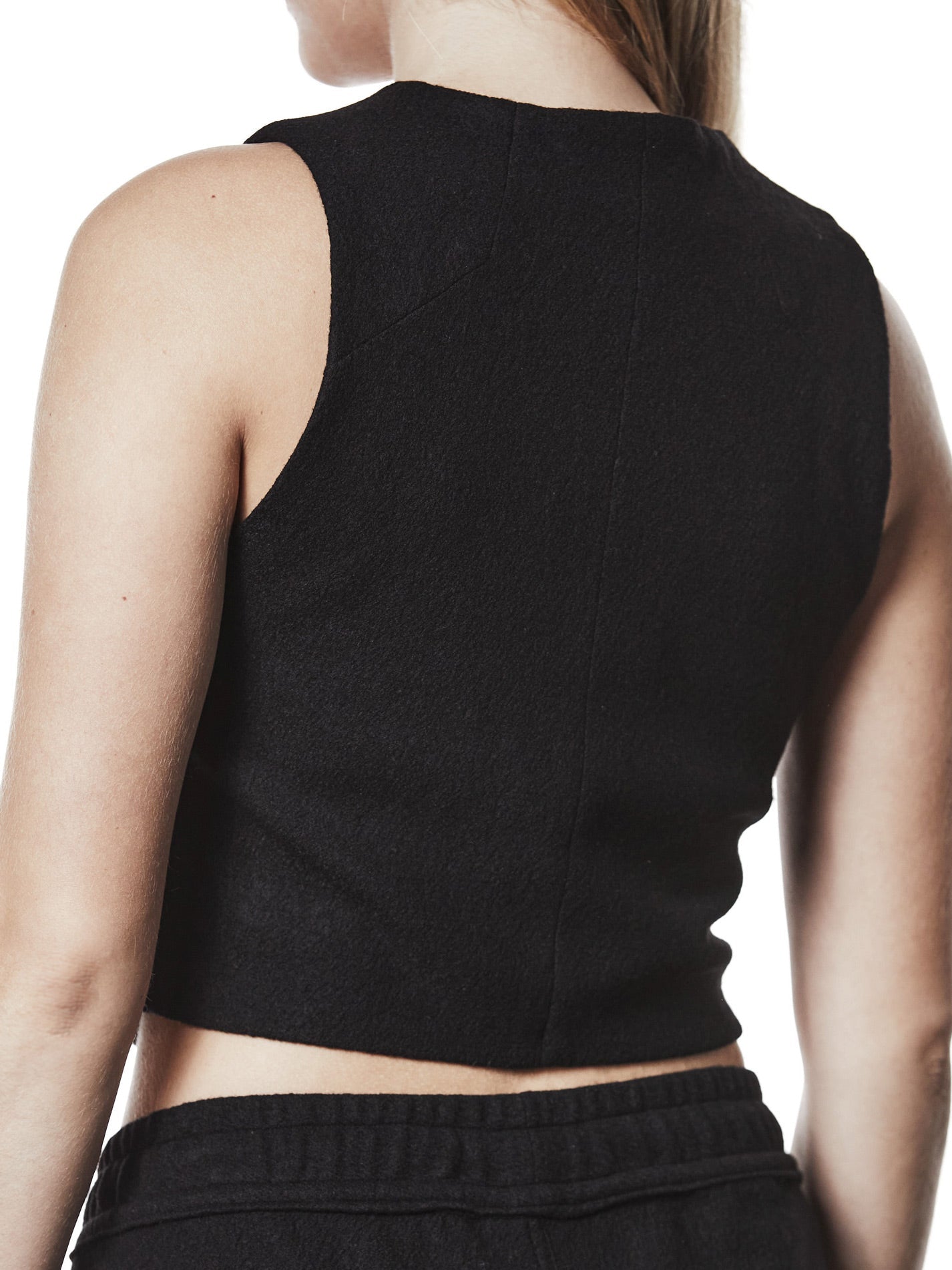 Fitted Wool Vest - by THOM KROM