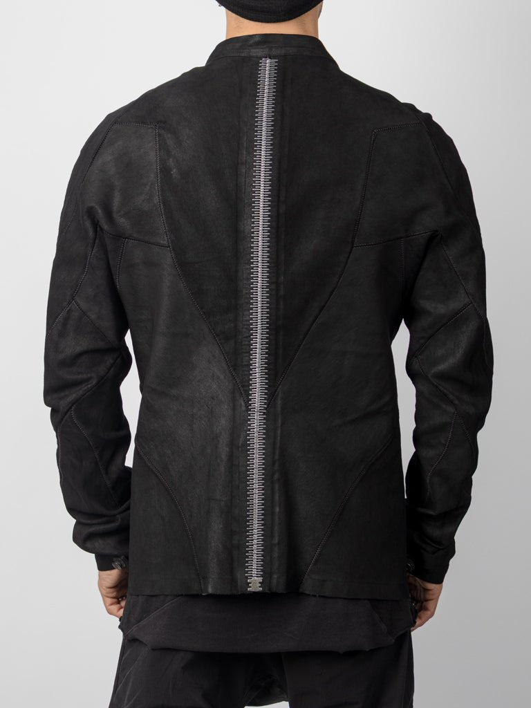 Garment - Dyed Lambskin Spine Jacket - by ISAAC SELLAM
