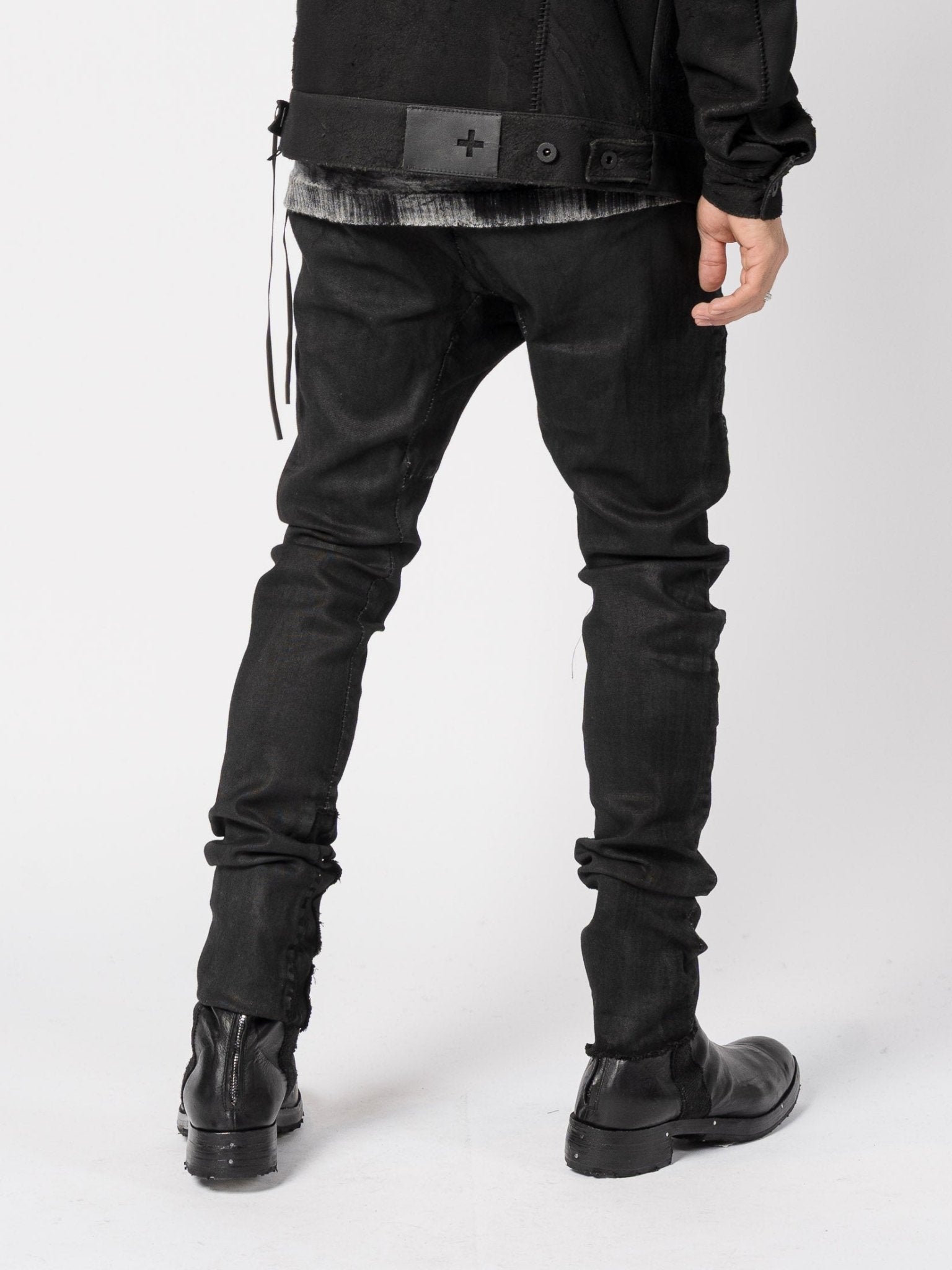 Leather and Wool Mixed - Media Jacket - by MD75