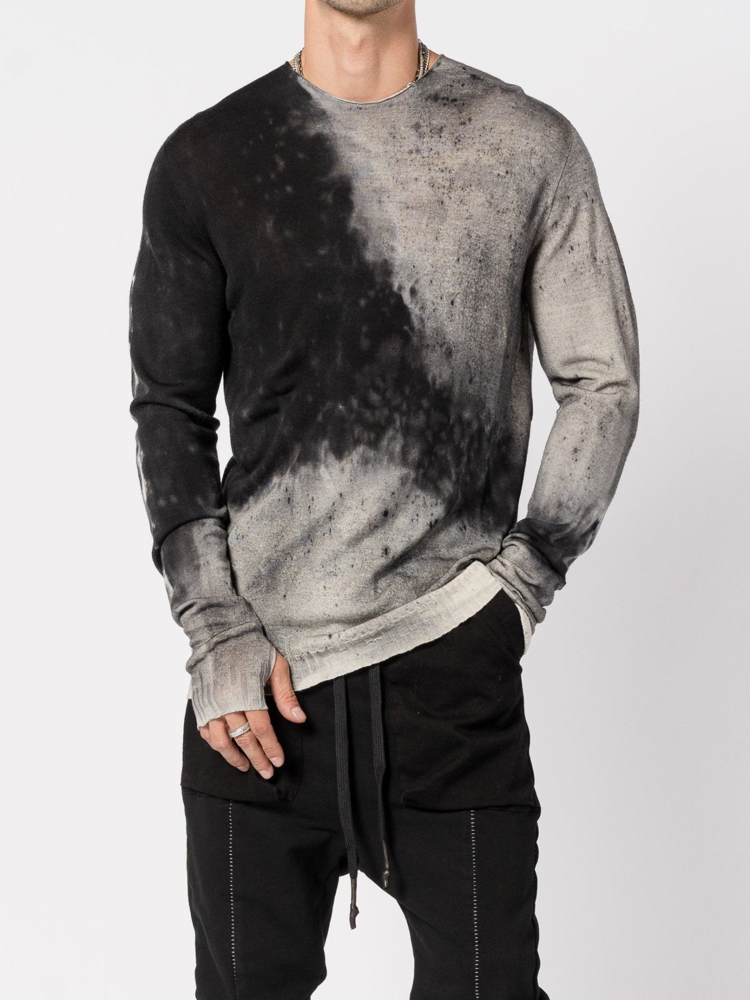 Light Wool Knit with Salt Treatment - by MD75