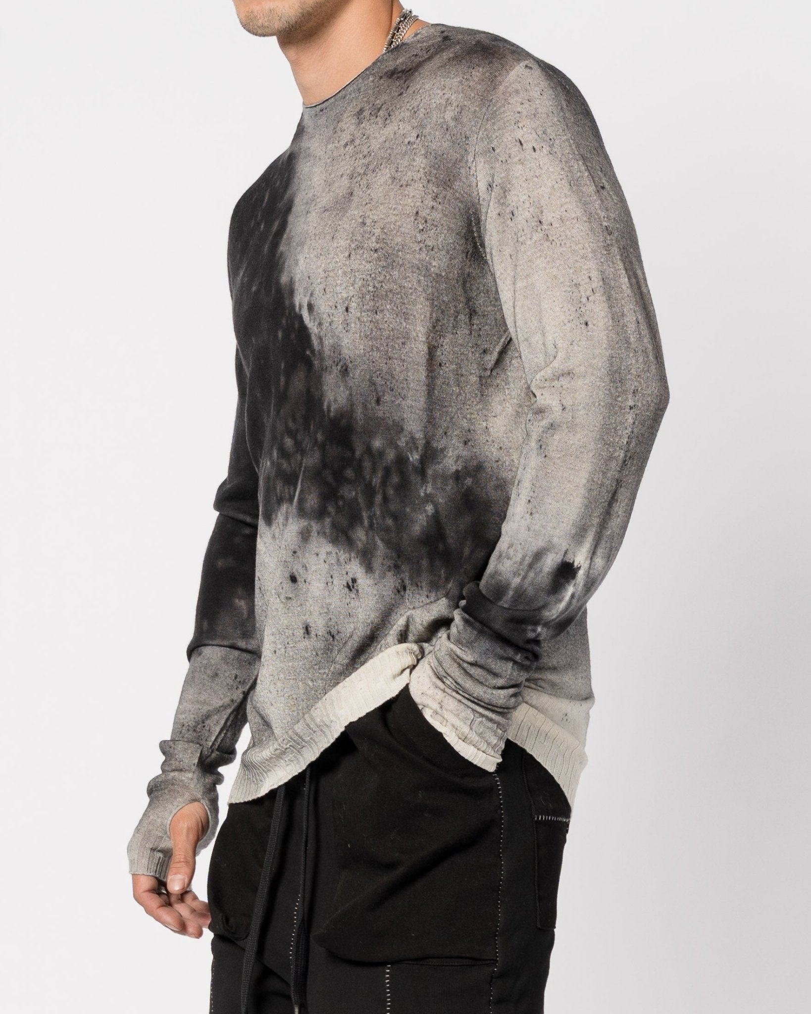 Light Wool Knit with Salt Treatment - by MD75