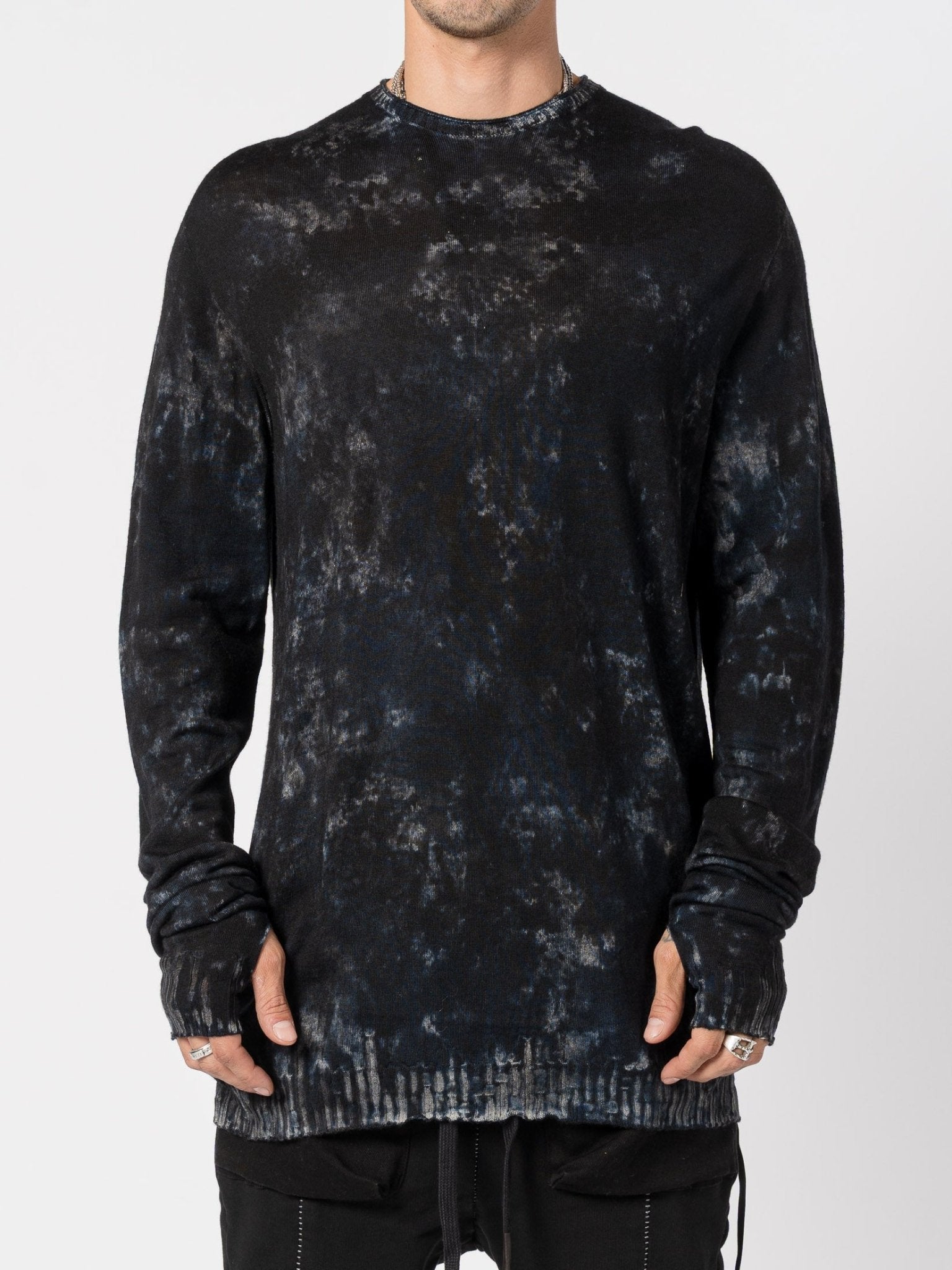 Light Wool Knit with Sponged Dyeing - by MD75