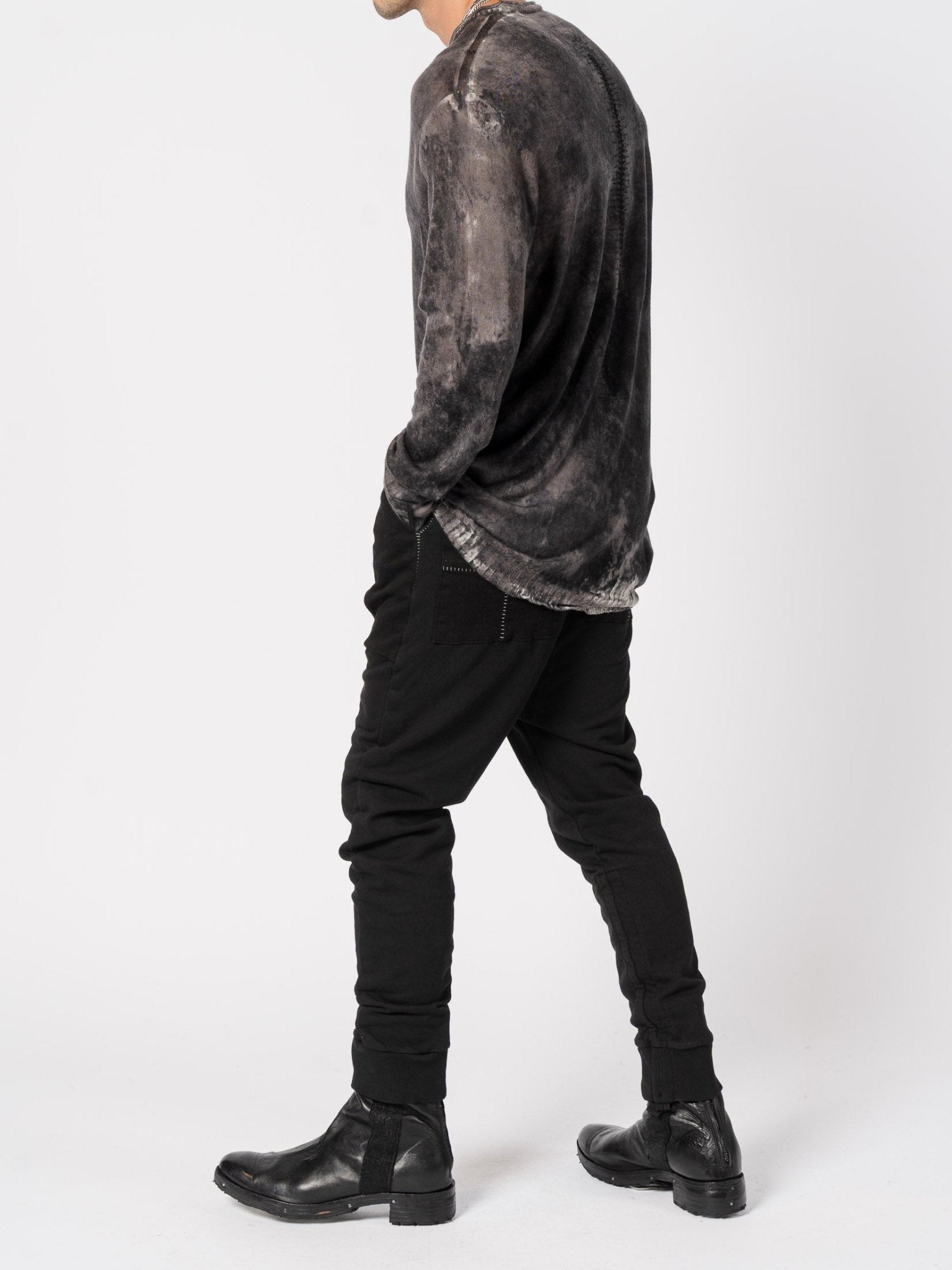 Light Wool Knit with Sponged Dyeing - by MD75