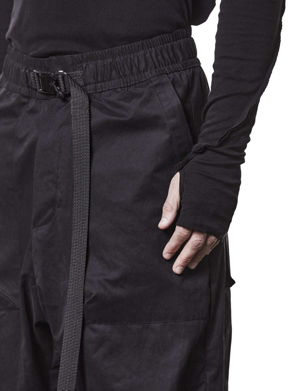 Low Crotch Cotton - Blend Trousers - by THOM KROM